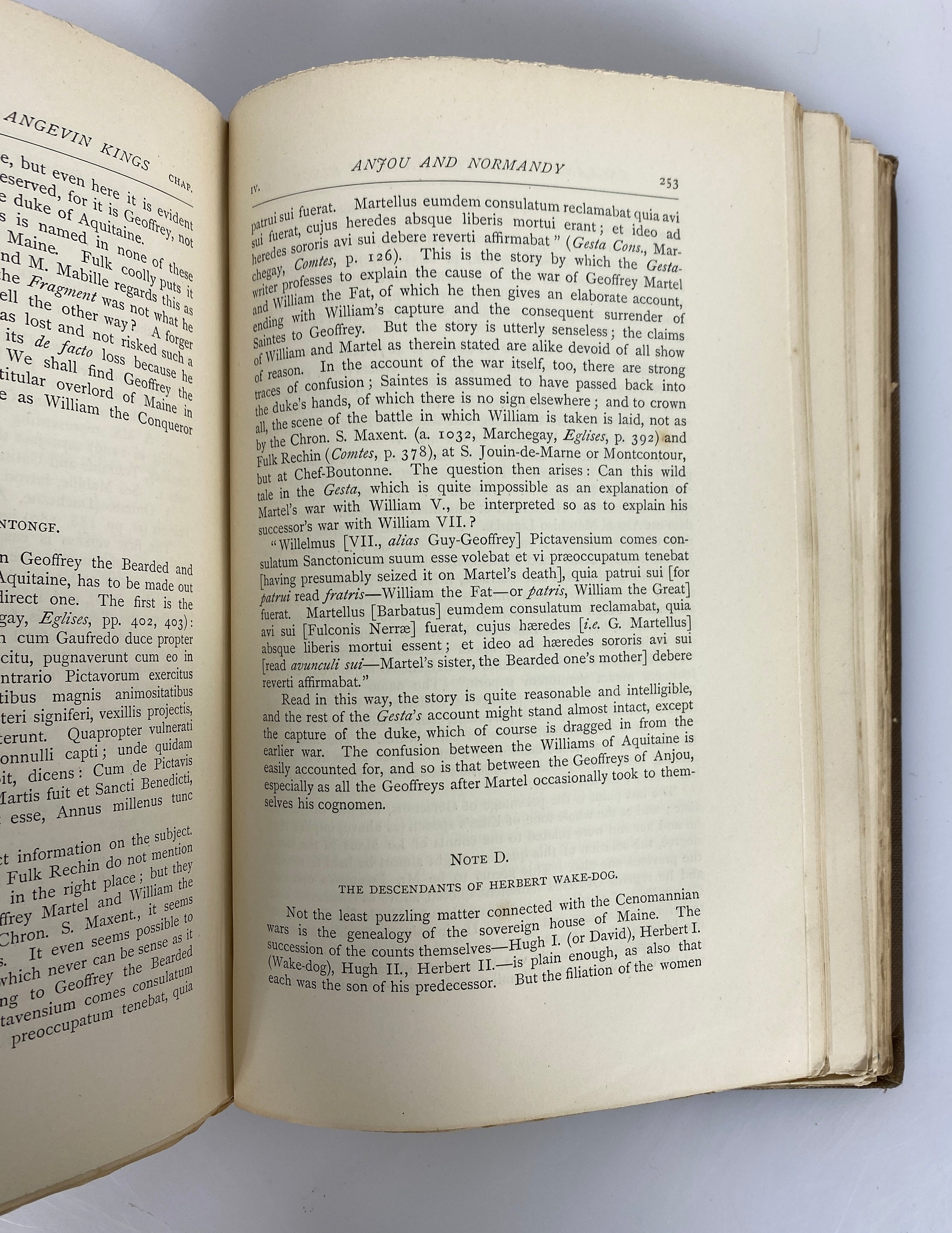 2 Volume Set: England Under the Angevin Kings 1887 Ex-Library HC