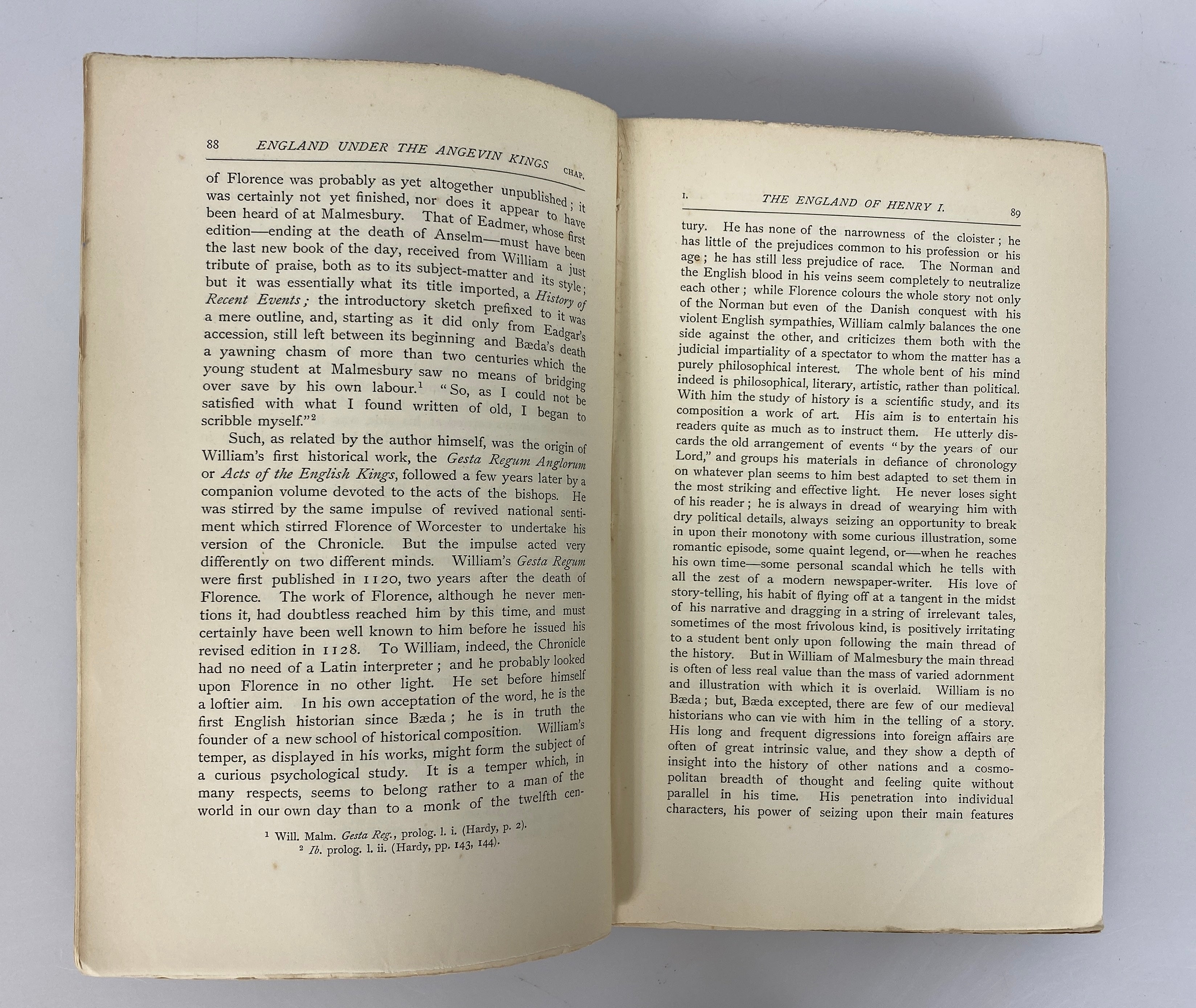 2 Volume Set: England Under the Angevin Kings 1887 Ex-Library HC