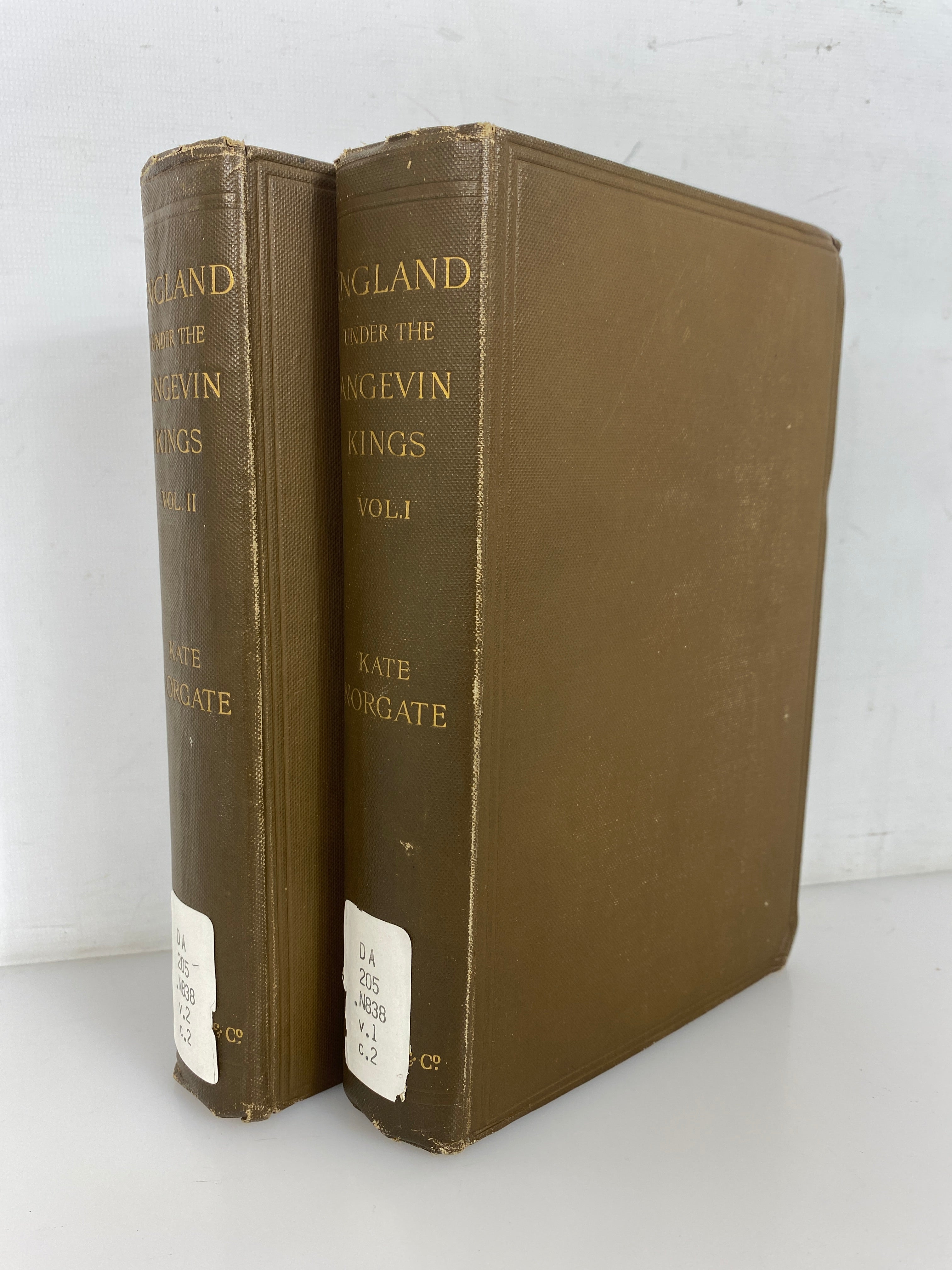 2 Volume Set: England Under the Angevin Kings 1887 Ex-Library HC
