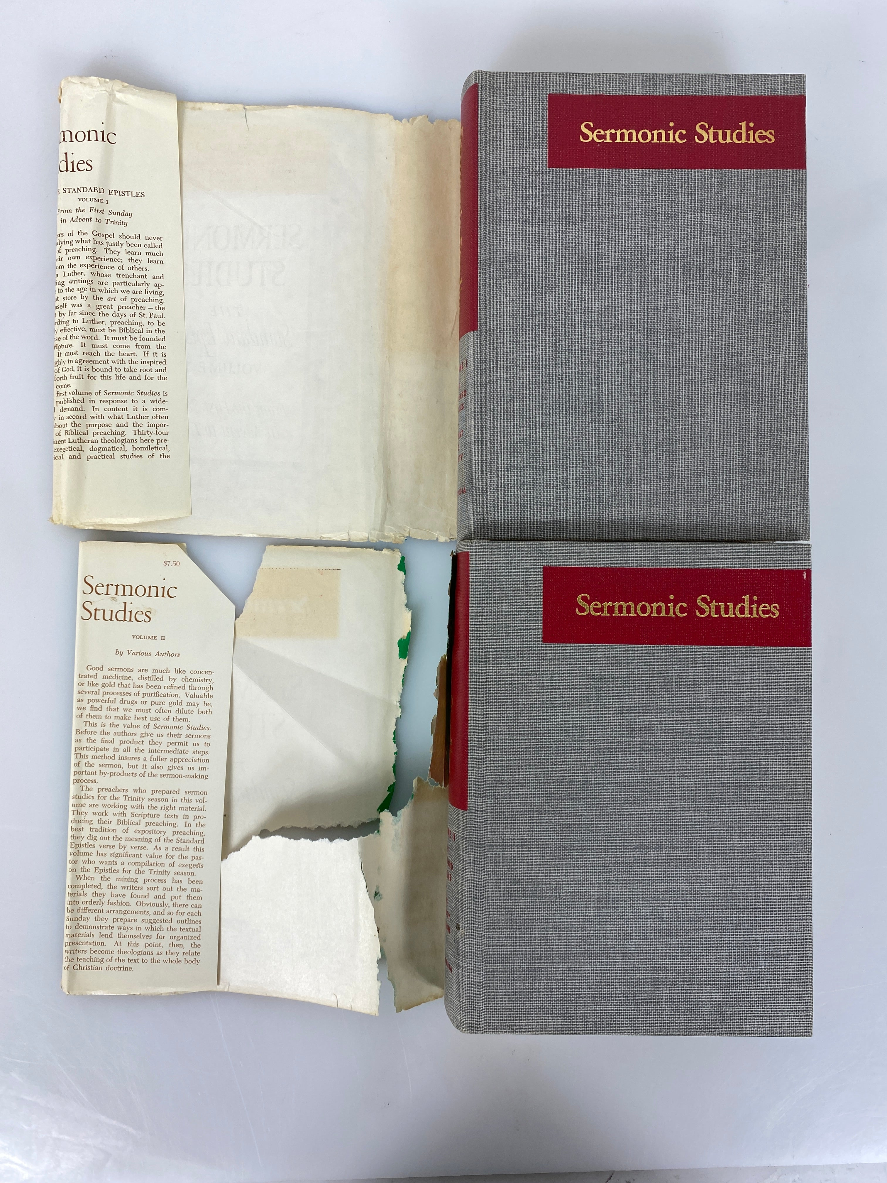 2 Volume Set Sermonic Studies The Standard Epistles 1957-63 HC DJ