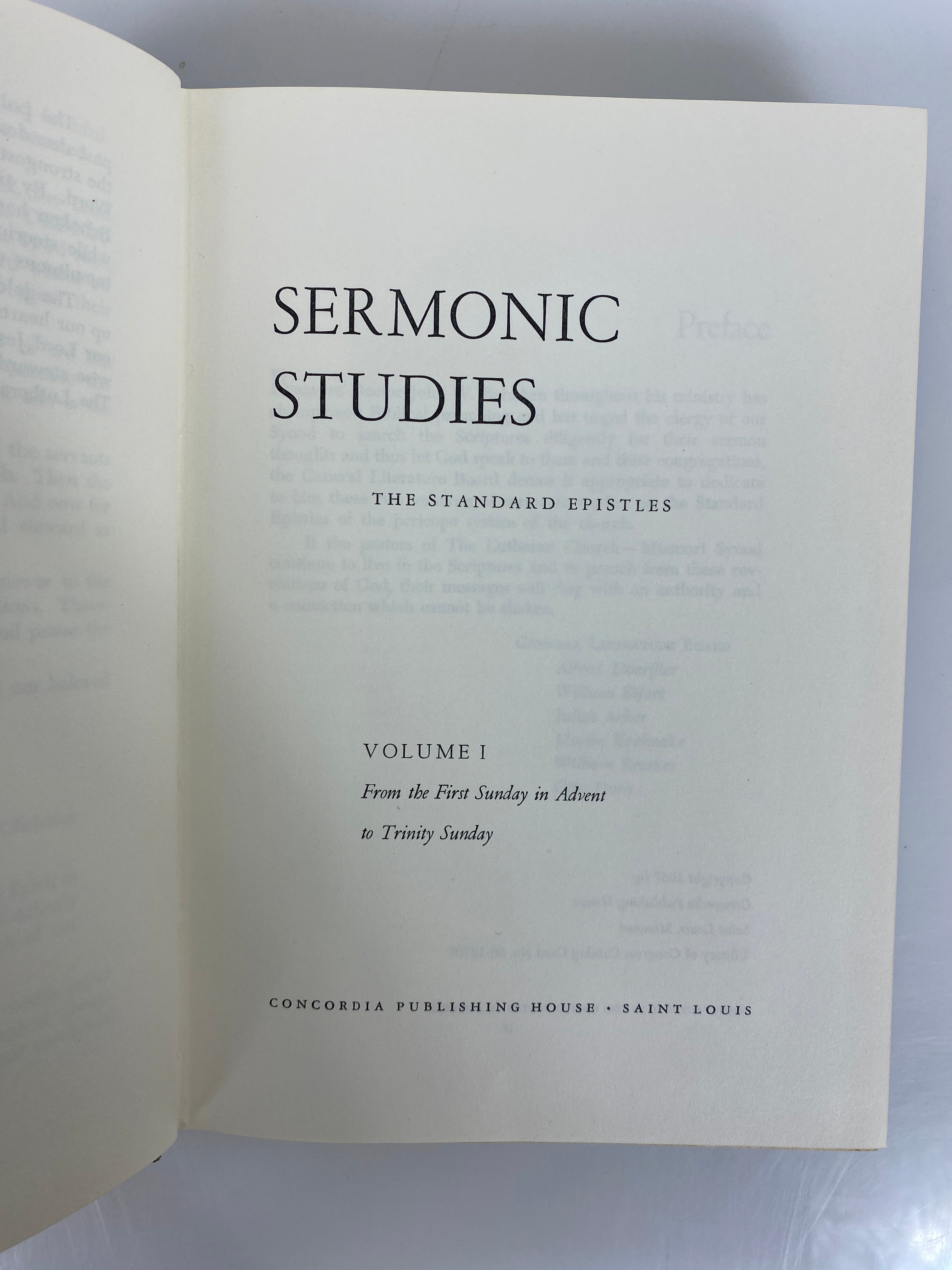 2 Volume Set Sermonic Studies The Standard Epistles 1957-63 HC DJ