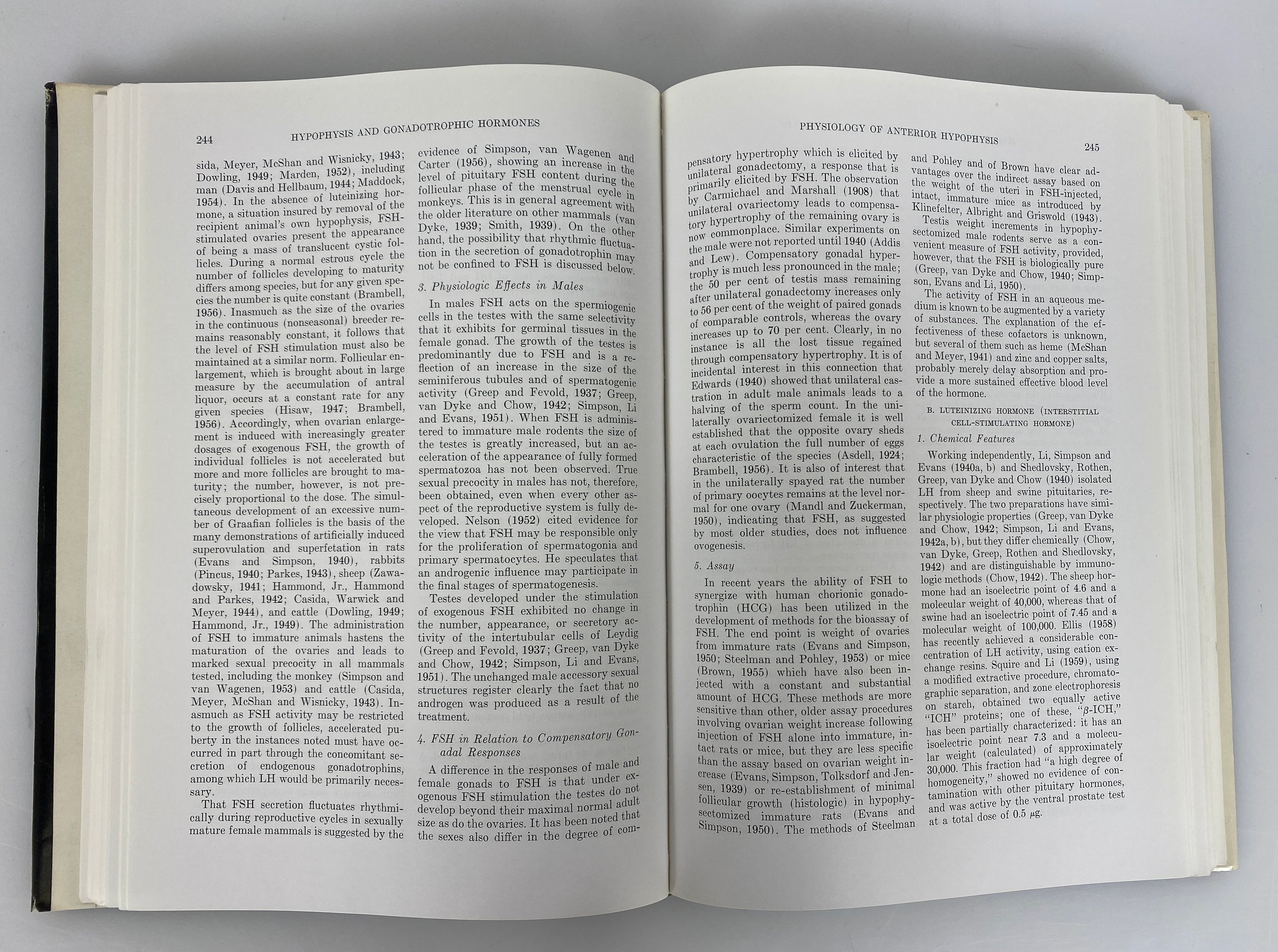 2 Volume Set: Sex & Internal Secretions by William Young 3rd Edition HC DJ