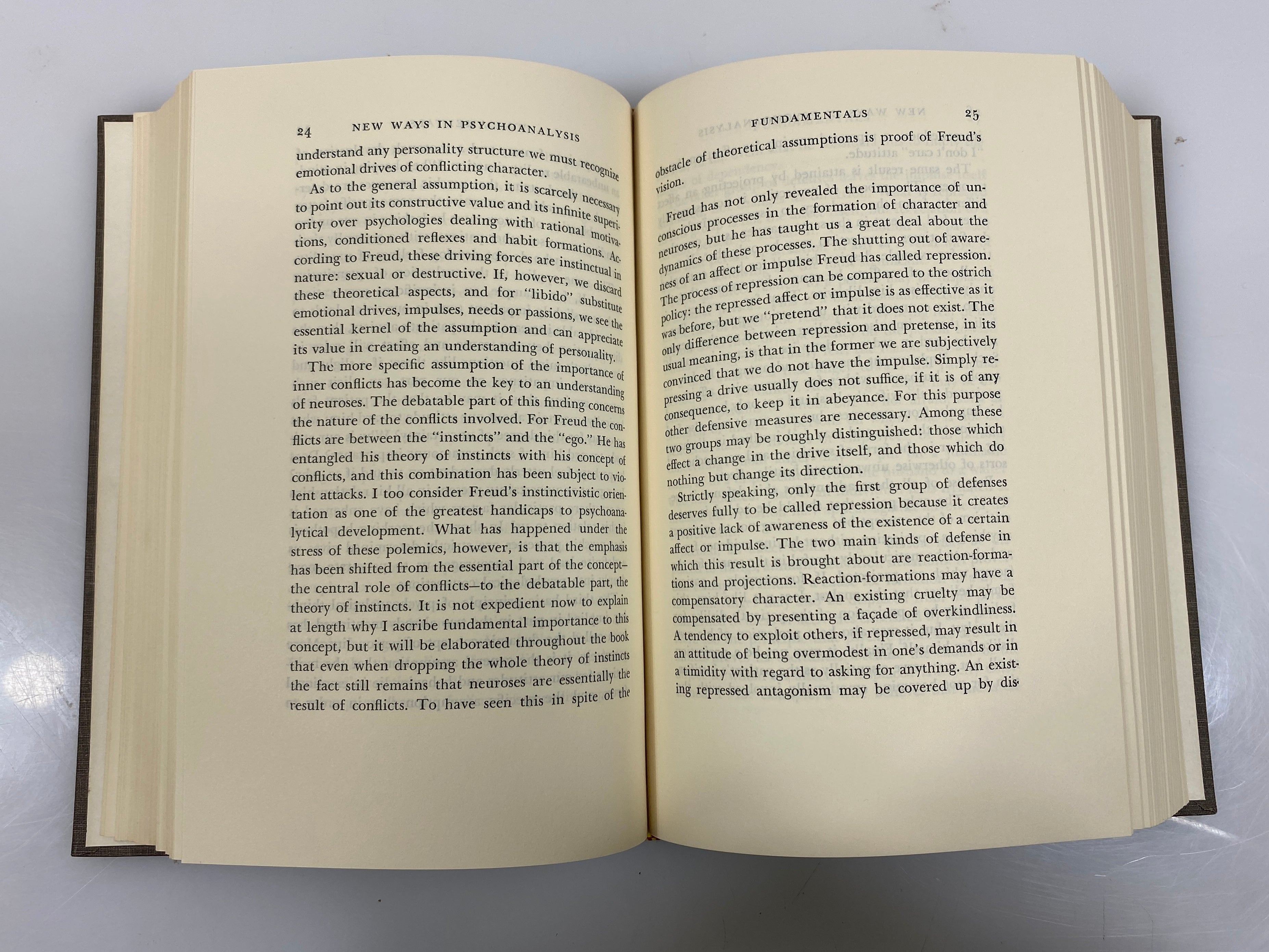 2 Volume Set: The Collected Works of Karen Horney 1964 HC Slipcase