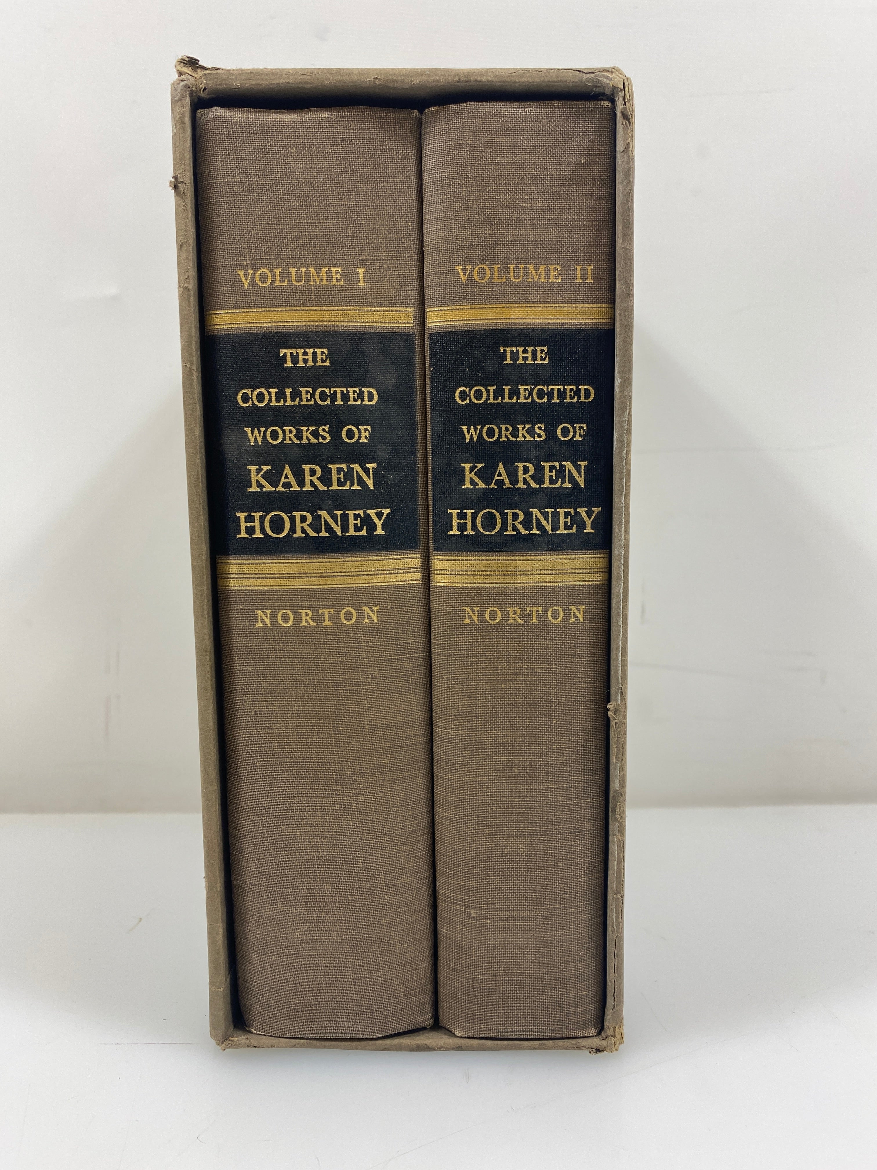 2 Volume Set: The Collected Works of Karen Horney 1964 HC Slipcase