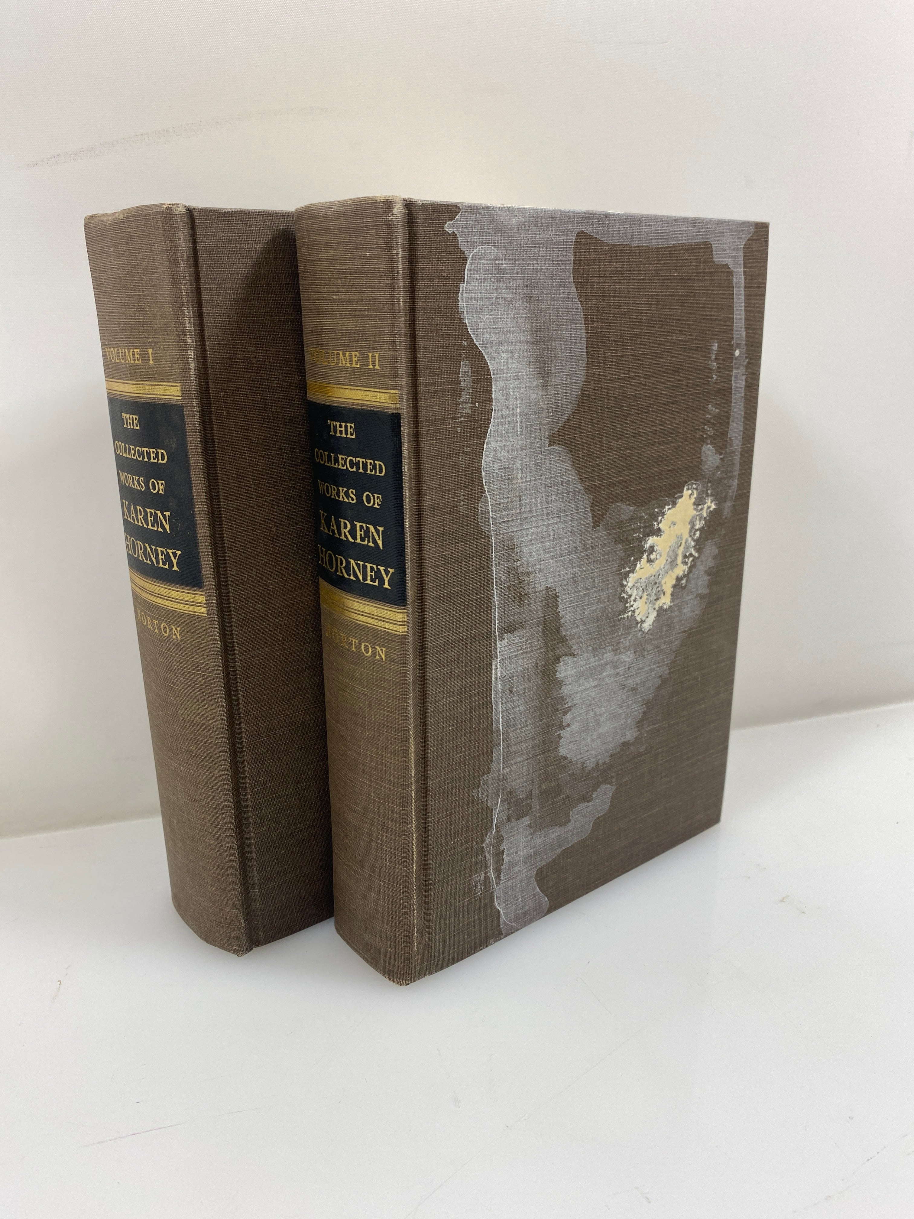2 Volume Set: The Collected Works of Karen Horney 1964 HC Slipcase