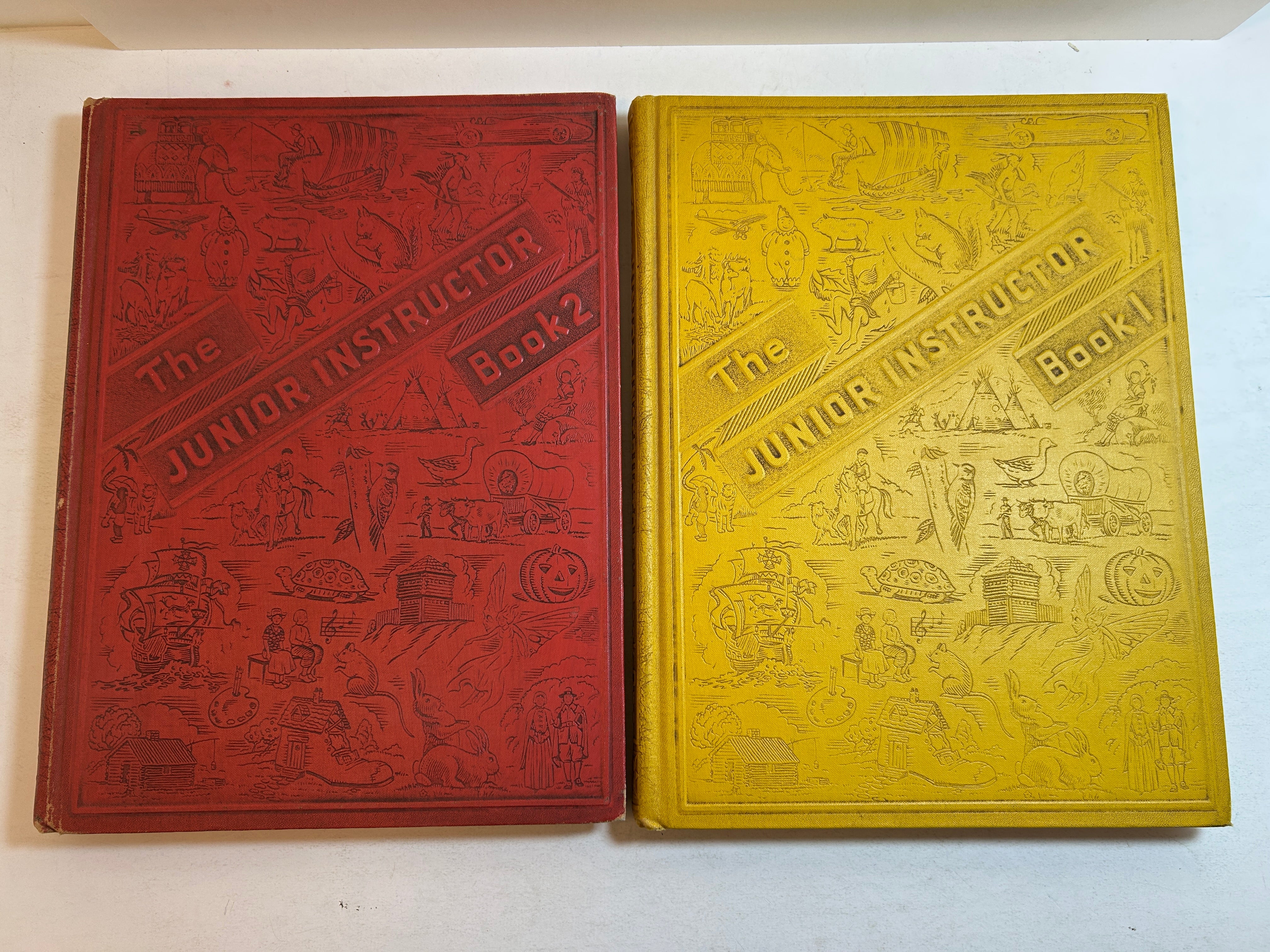 2 Volume Set: The Junior Instructor Books 1 and 2 1956 Vintage HC