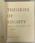 2 Volume Set Theories of Society Parsons/Shils/Naegele/Pitts 1962 in Slipcase