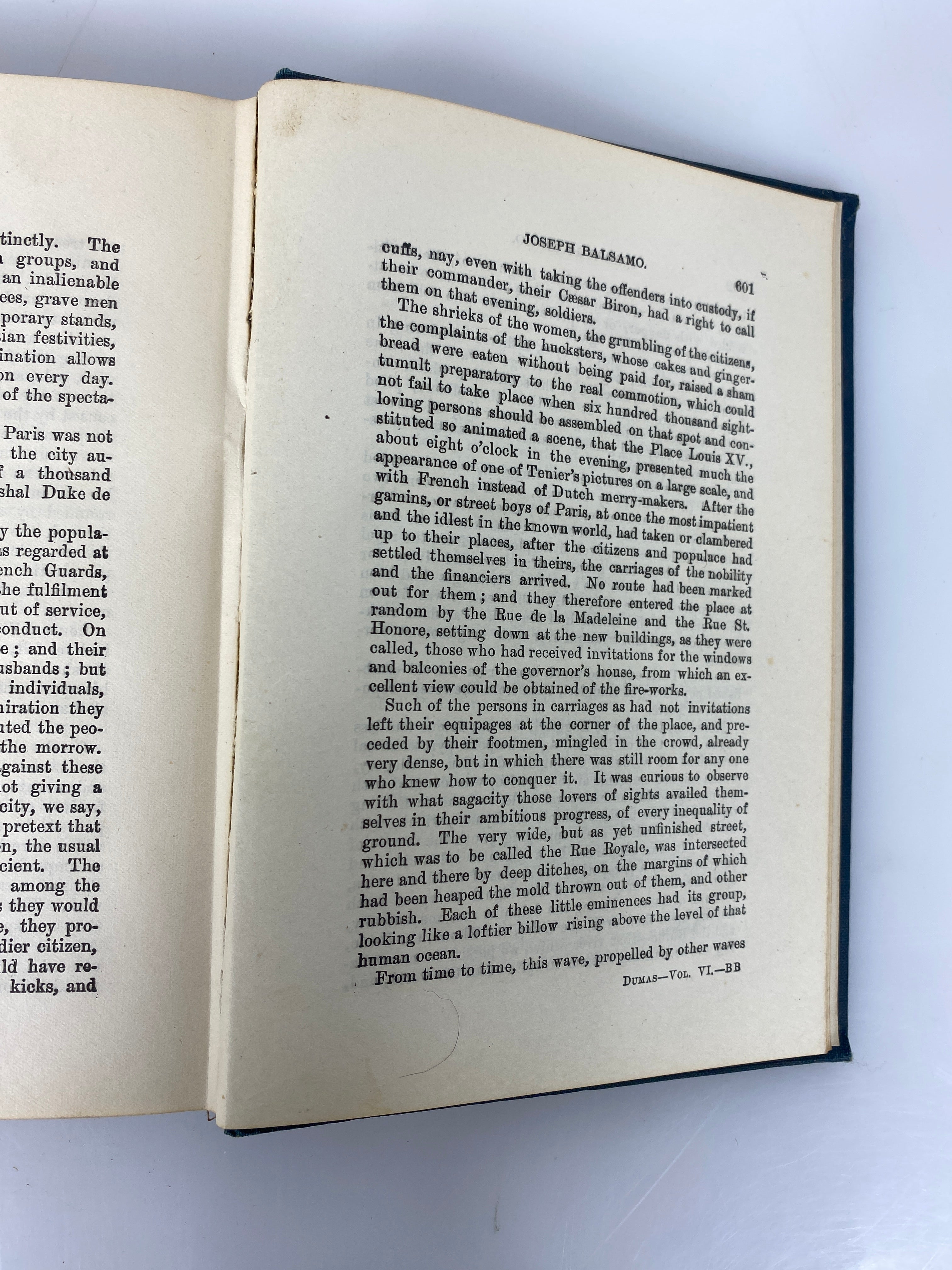 2 Volumes Alexandre Dumas: Joseph Balsamo/Louise de la Valliere Antique HC