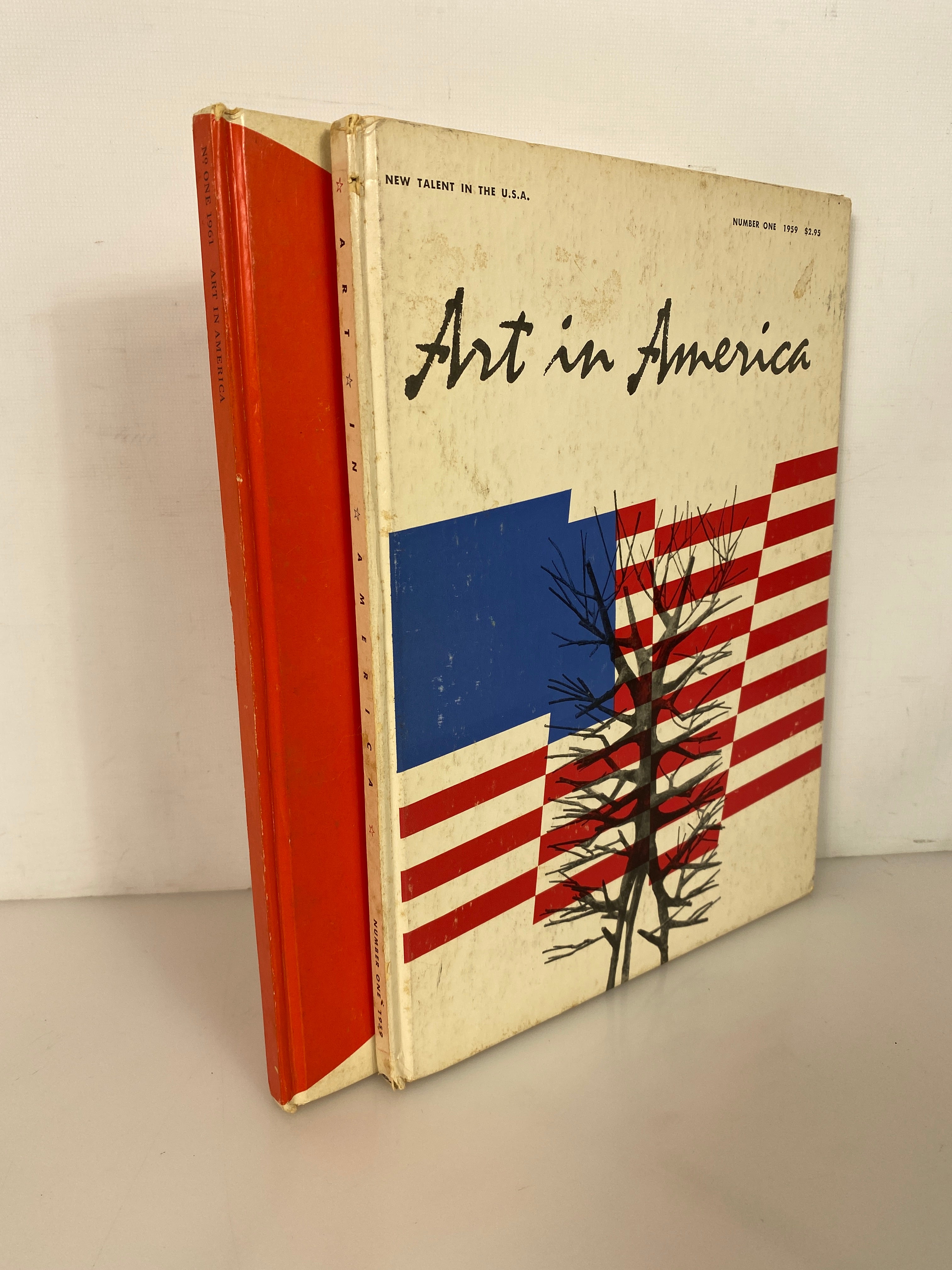 2 Volumes: Art in America Number One 1959/1961 Vintage HC