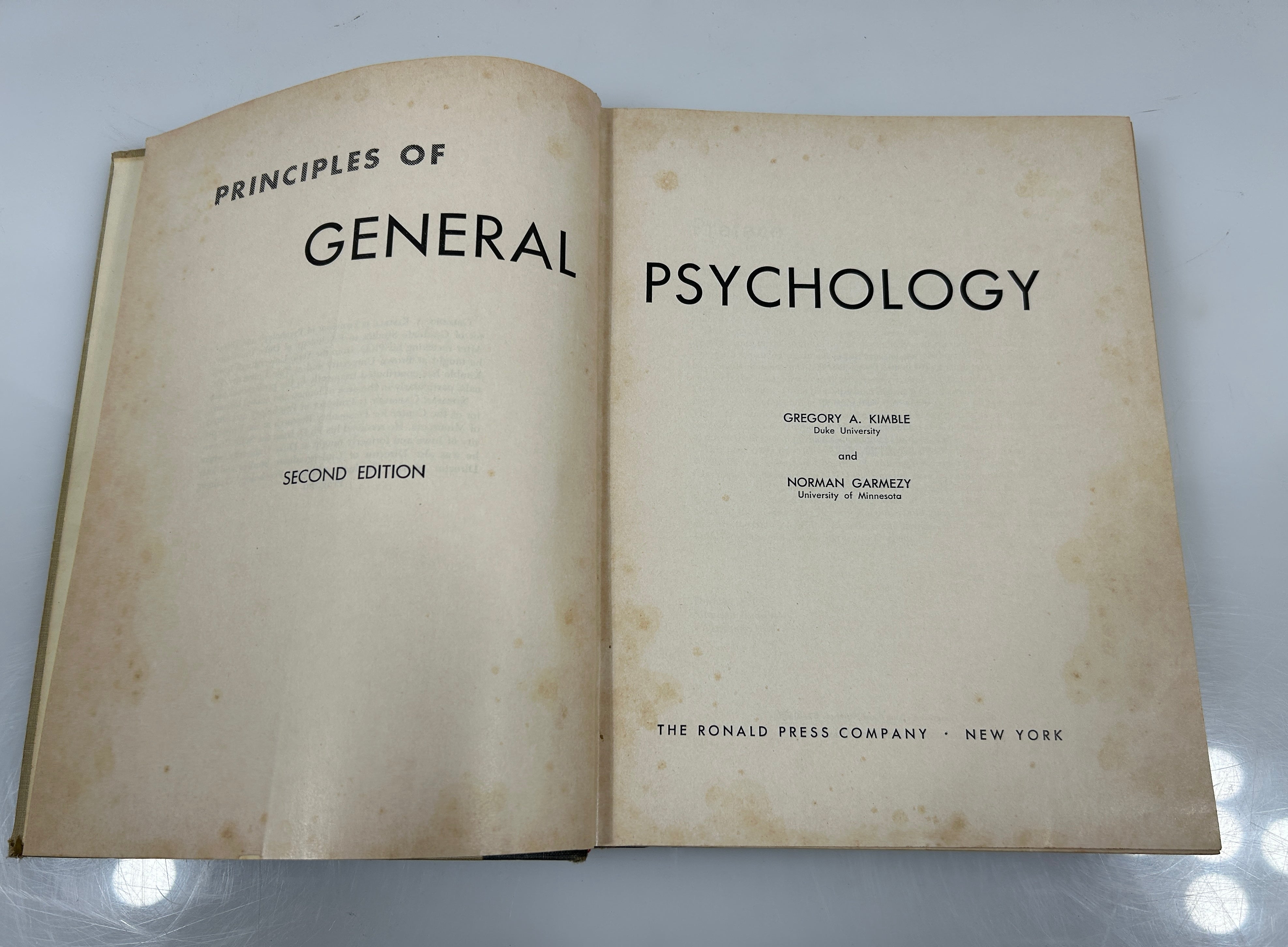 2 Volumes: Child Psychology (1962)/Principles of General Psychology (1963) HC
