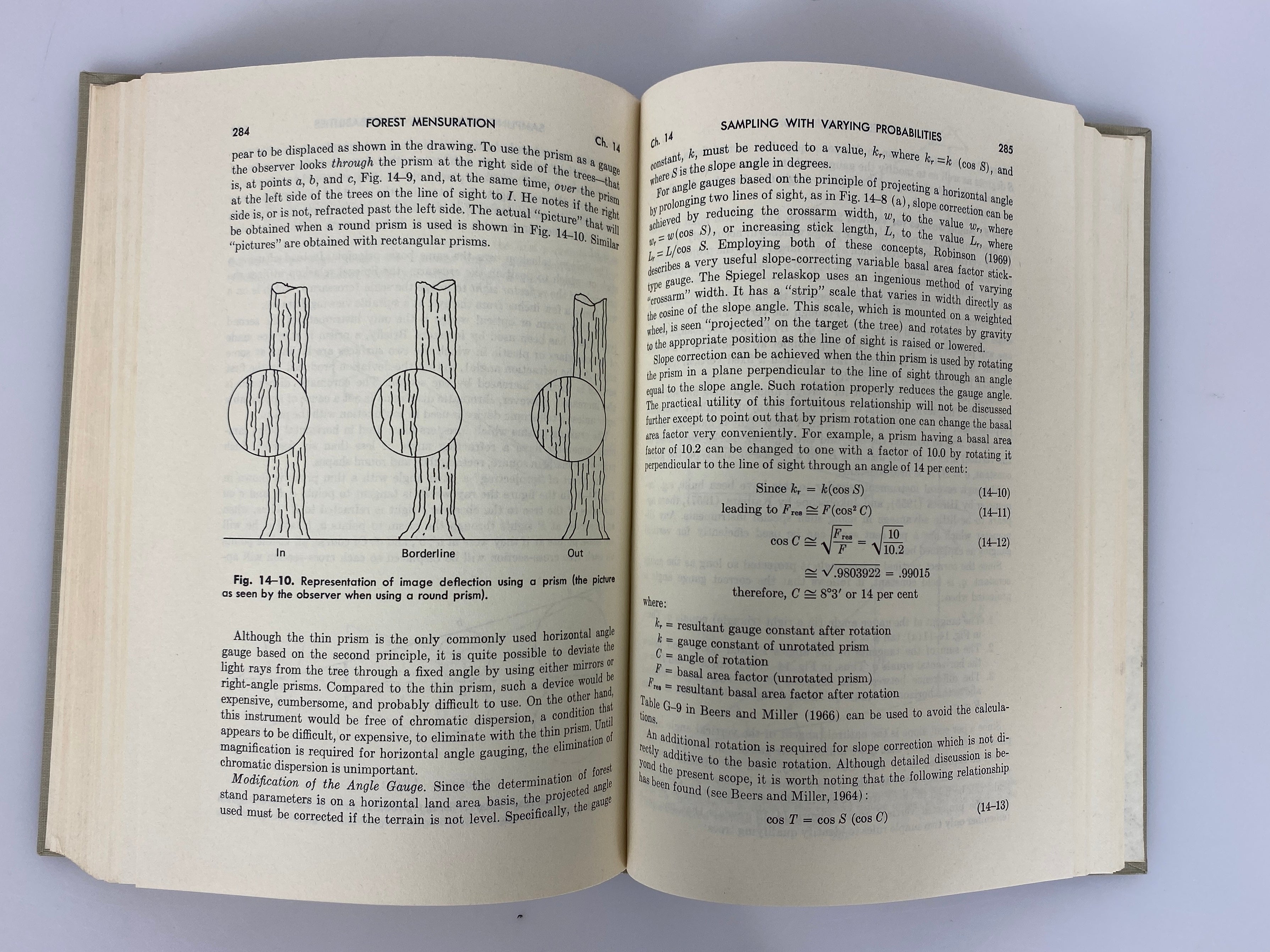 2 Volumes: Forest Mensuration/Forest Resource Economics 1972 Vintage HC