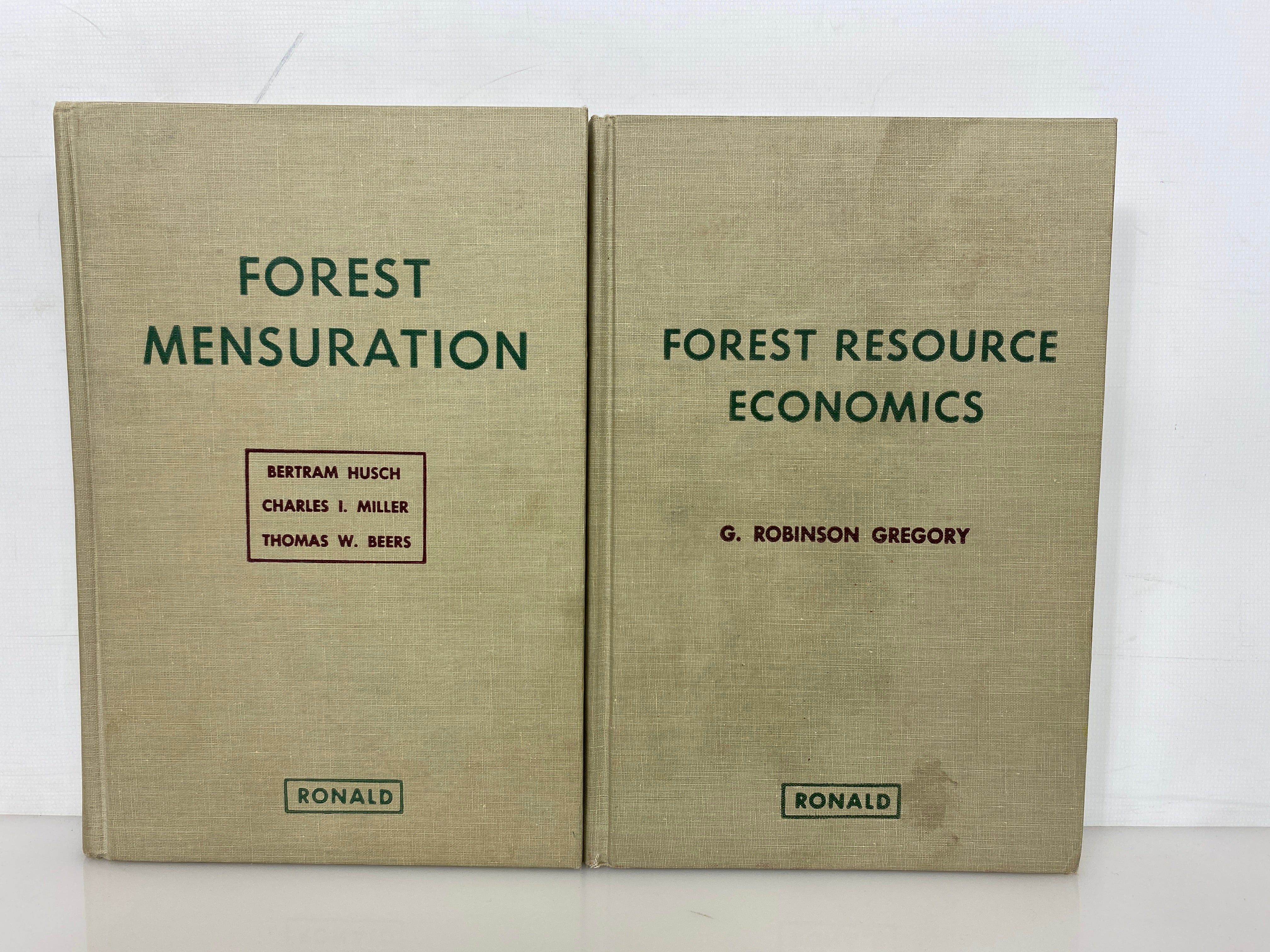 2 Volumes: Forest Mensuration/Forest Resource Economics 1972 Vintage HC