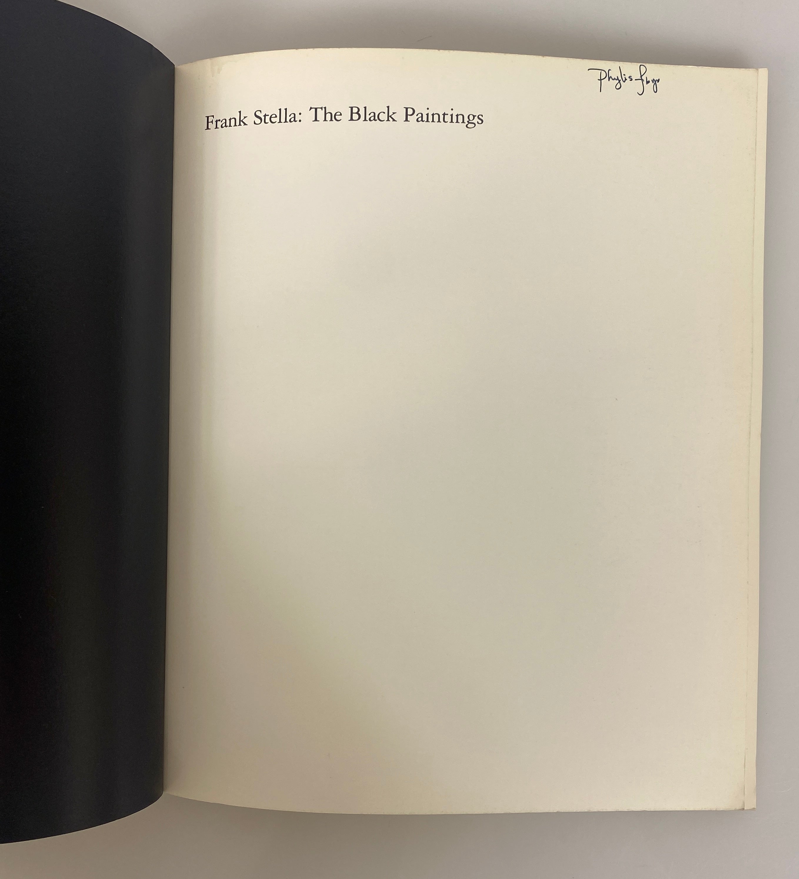 2 Volumes Frank Stella: The Black Paintings 1976/by William Rubin MOMA 1970 SC