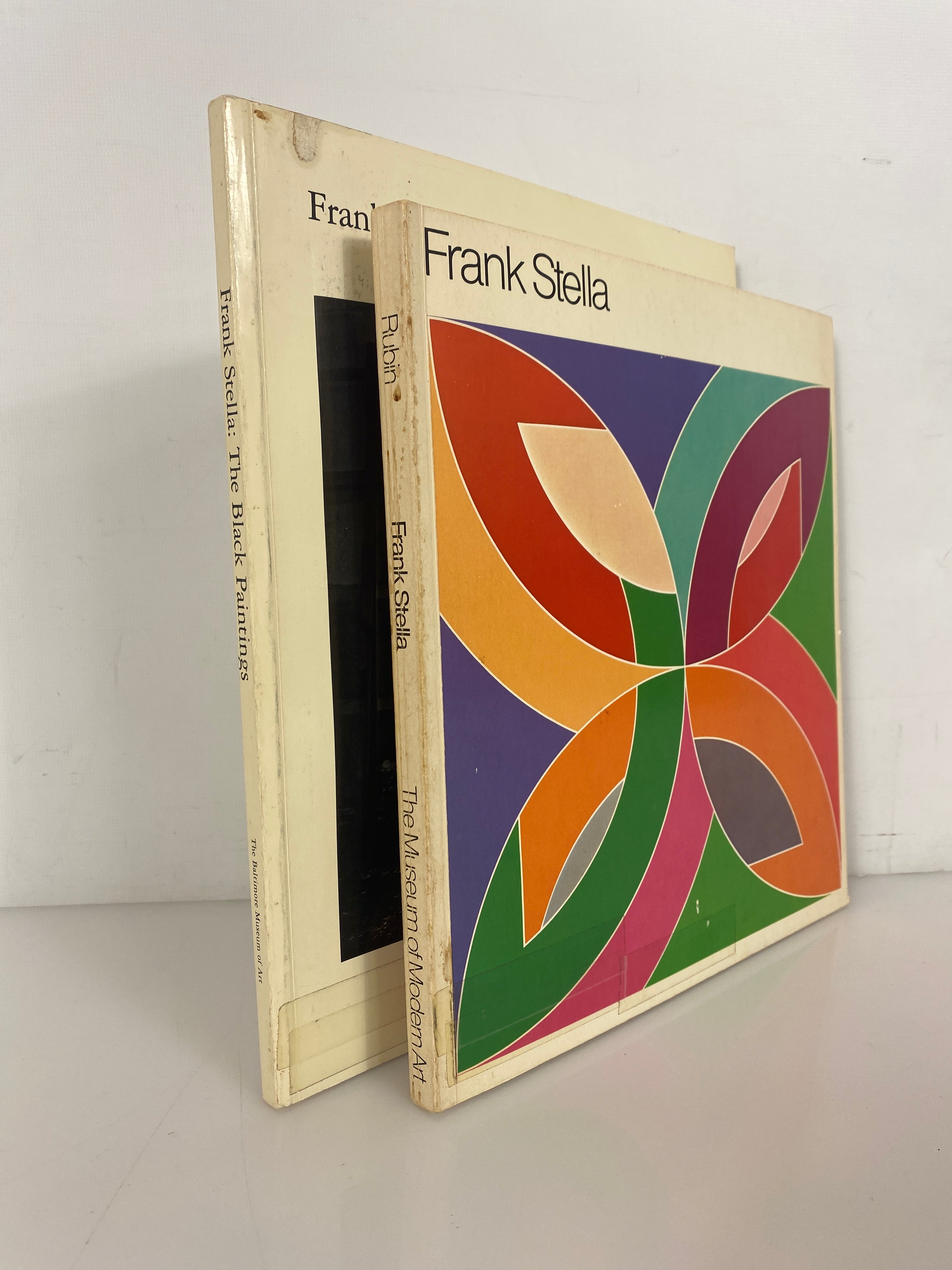 2 Volumes Frank Stella: The Black Paintings 1976/by William Rubin MOMA 1970 SC