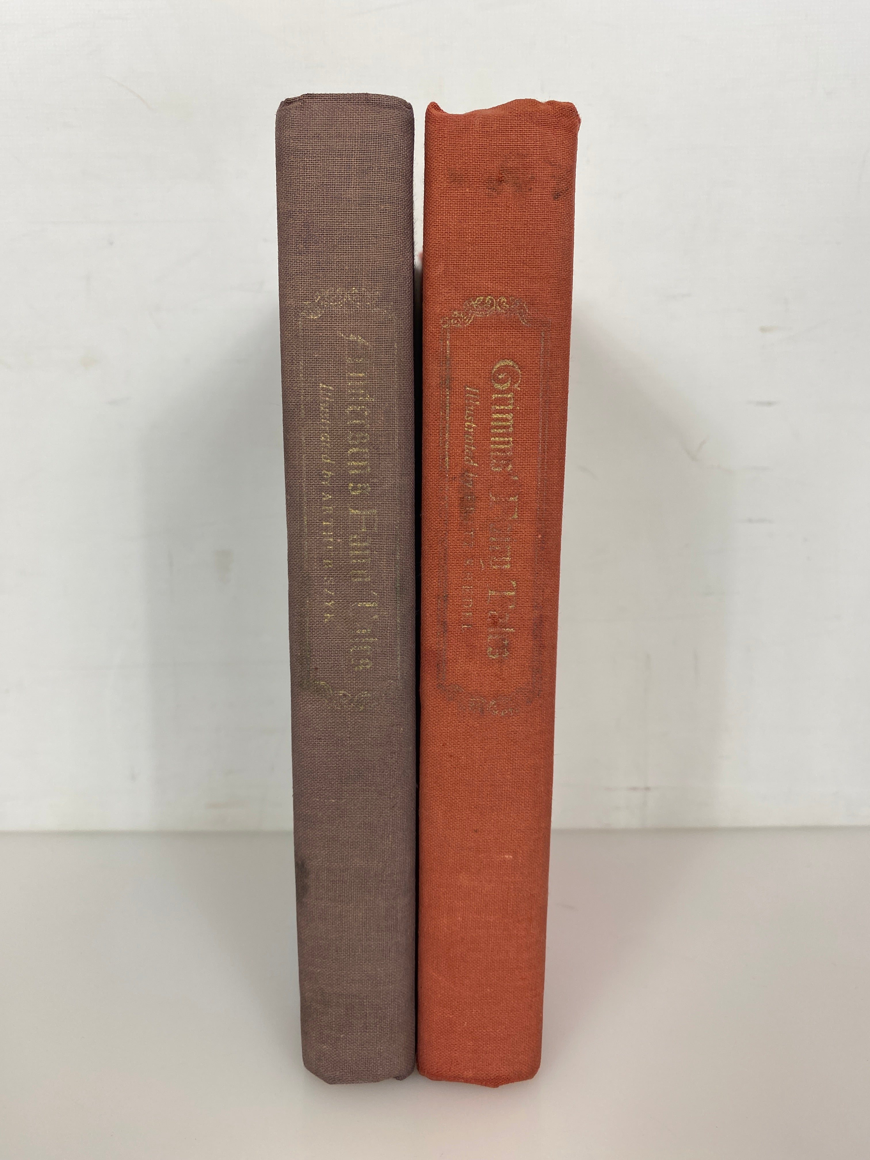 2 Volumes: Grimm's Fairy Tales/Andersen's Fairy Tales Grosset & Dunlap HC