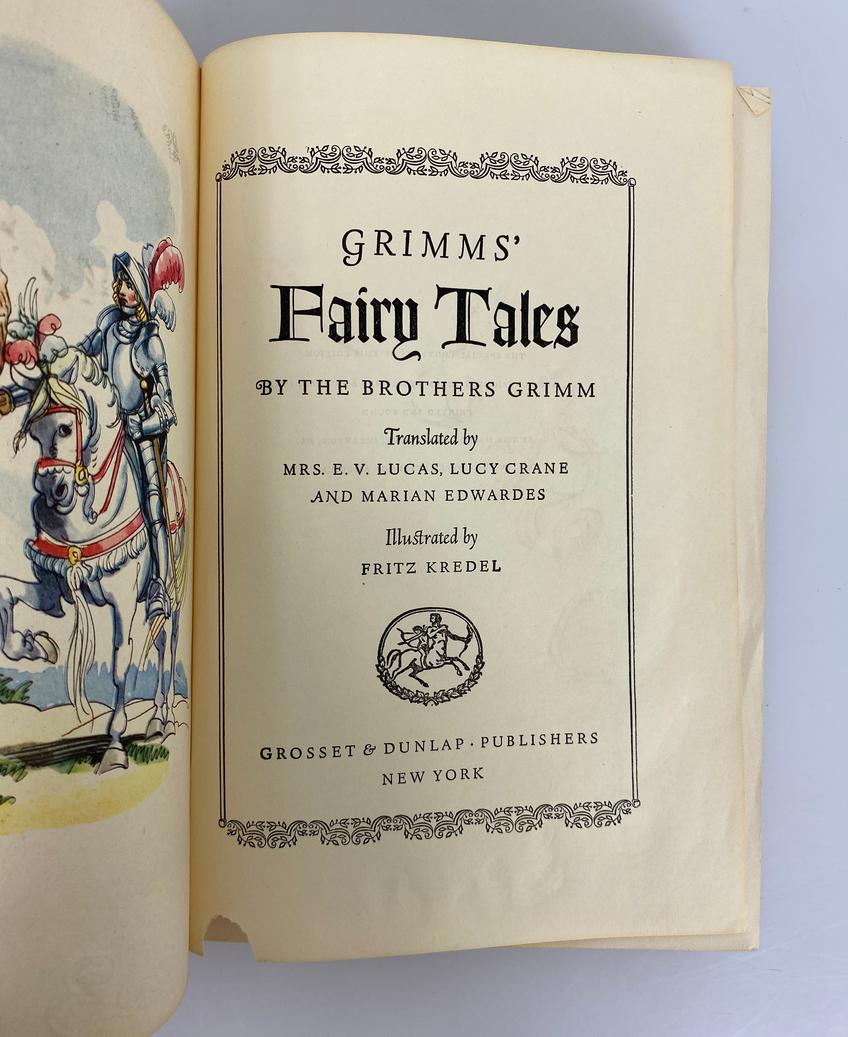 2 Volumes: Grimm's Fairy Tales/Andersen's Fairy Tales Grosset & Dunlap HC