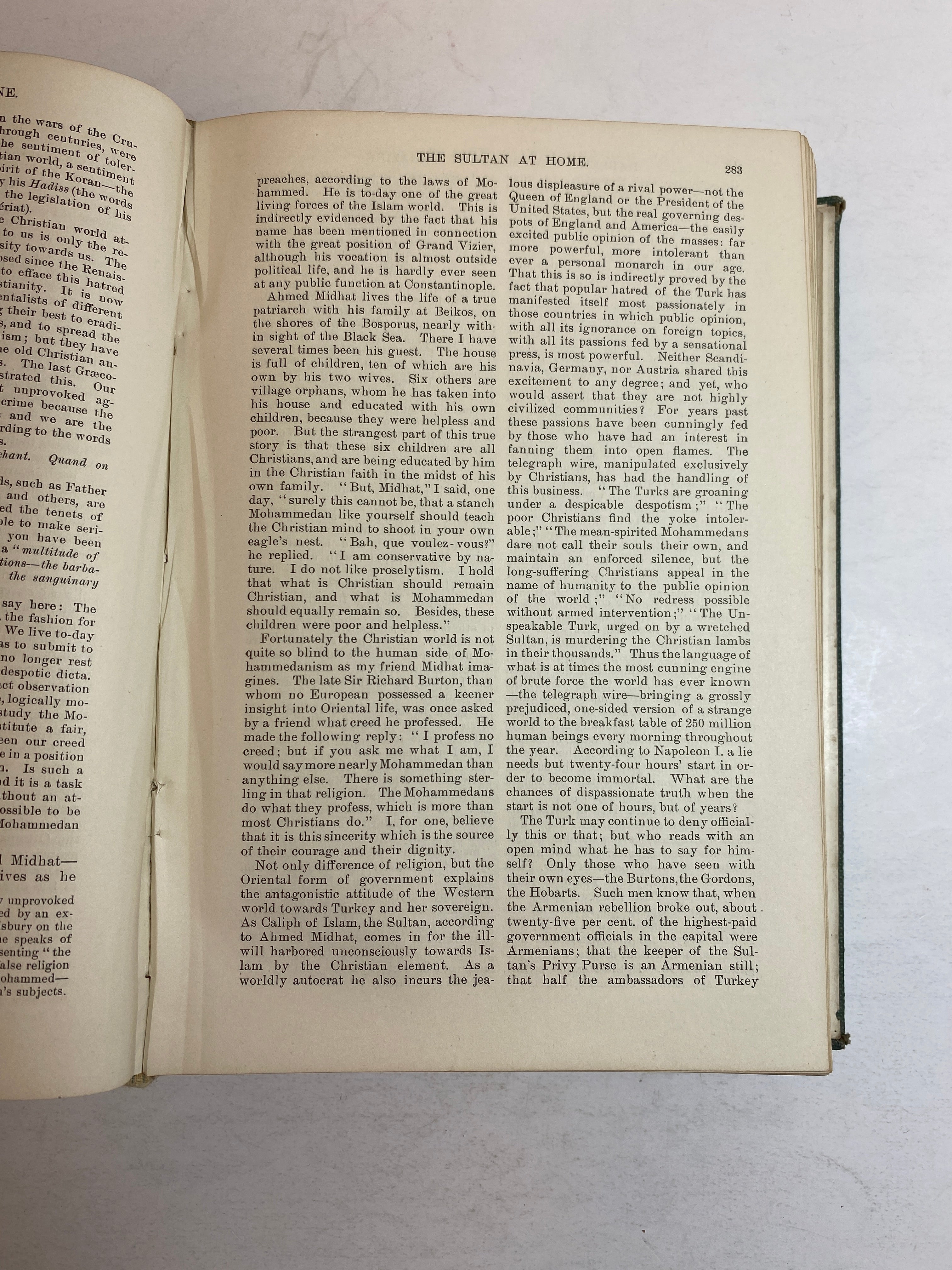 2 Volumes: Harper's New Monthly Magazine 1890/1899 Antique HC