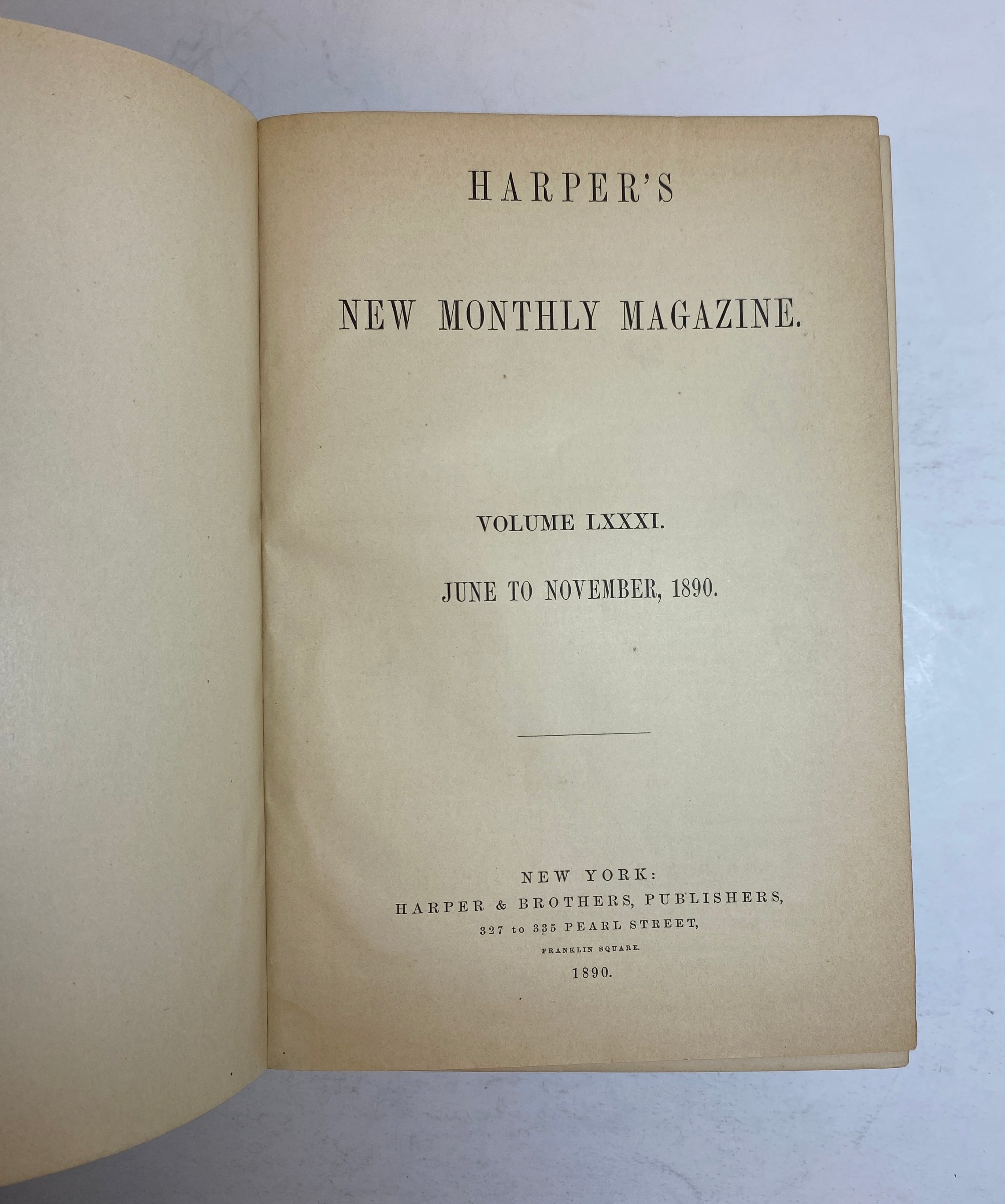 2 Volumes: Harper's New Monthly Magazine 1890/1899 Antique HC