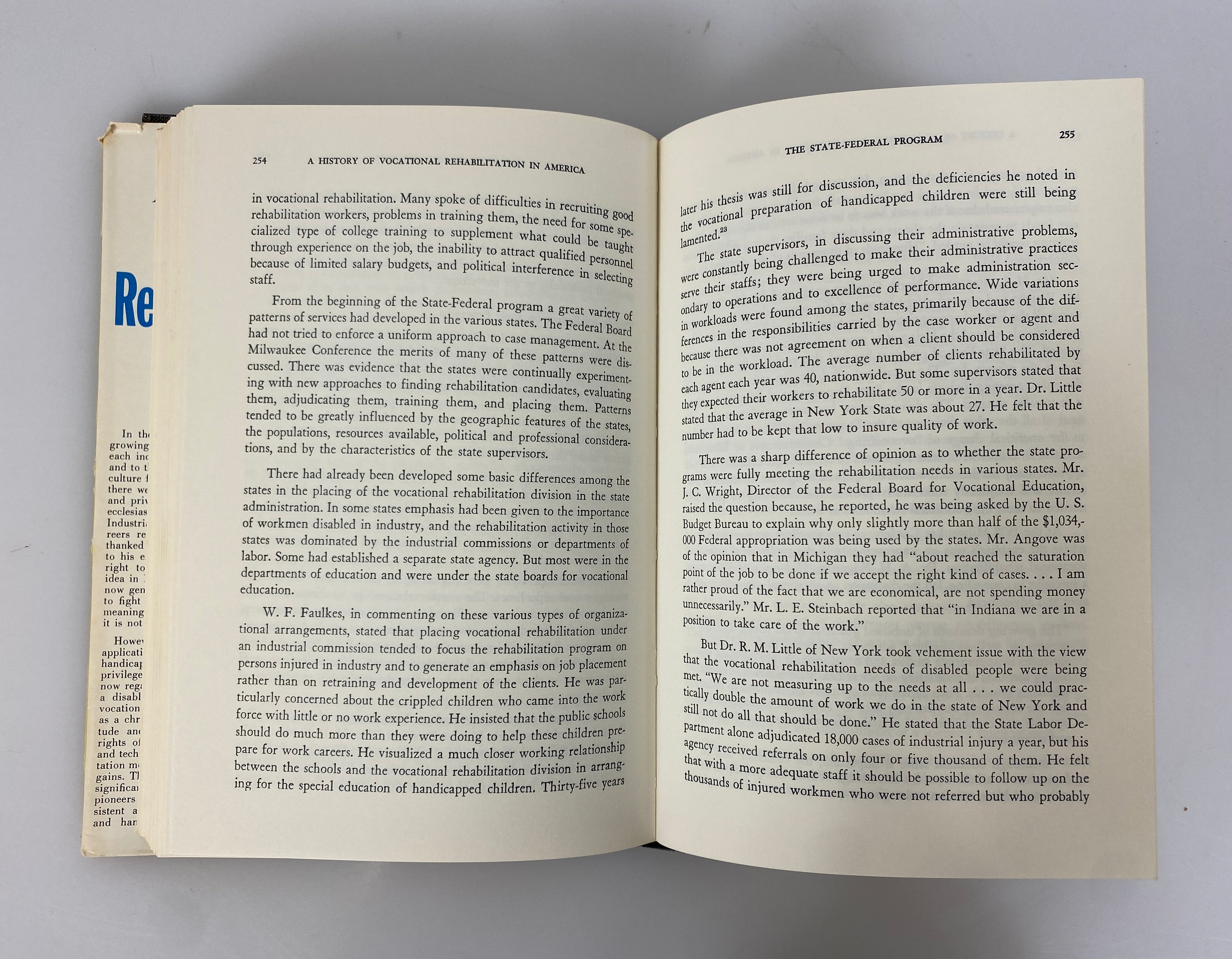 2 Volumes: Rehabilitation Research/A History of Vocational Rehabilitation 1968