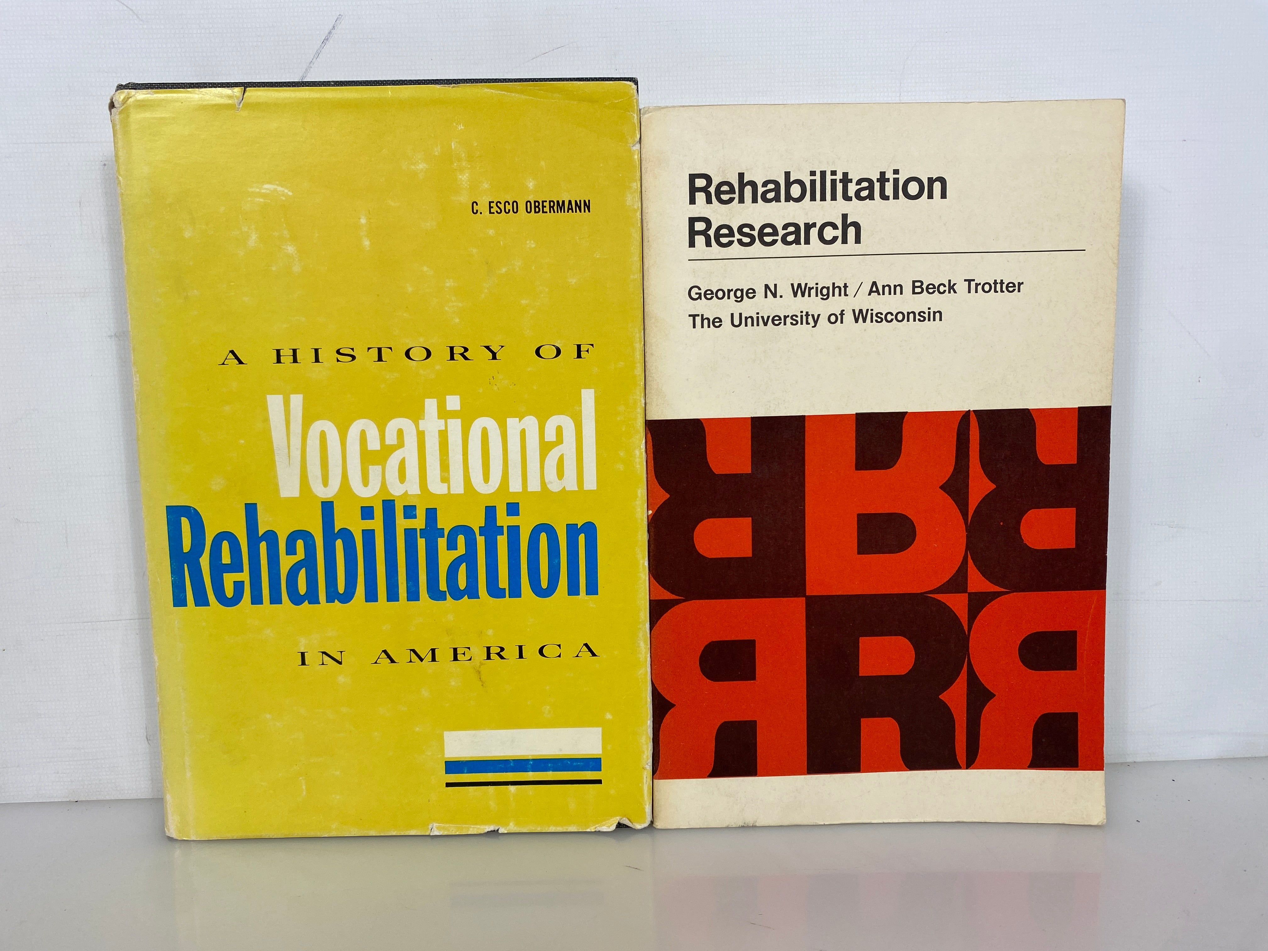 2 Volumes: Rehabilitation Research/A History of Vocational Rehabilitation 1968