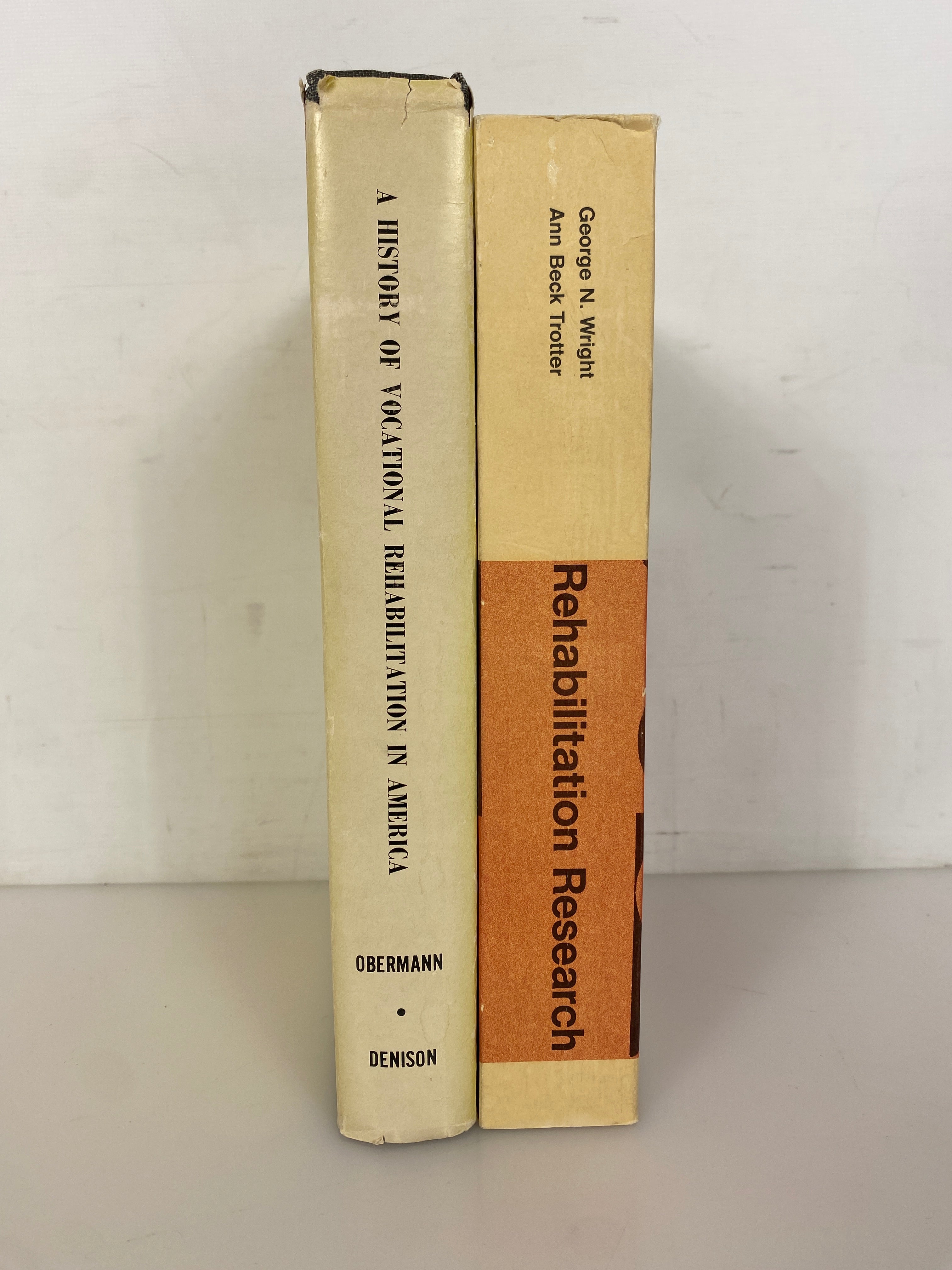 2 Volumes: Rehabilitation Research/A History of Vocational Rehabilitation 1968