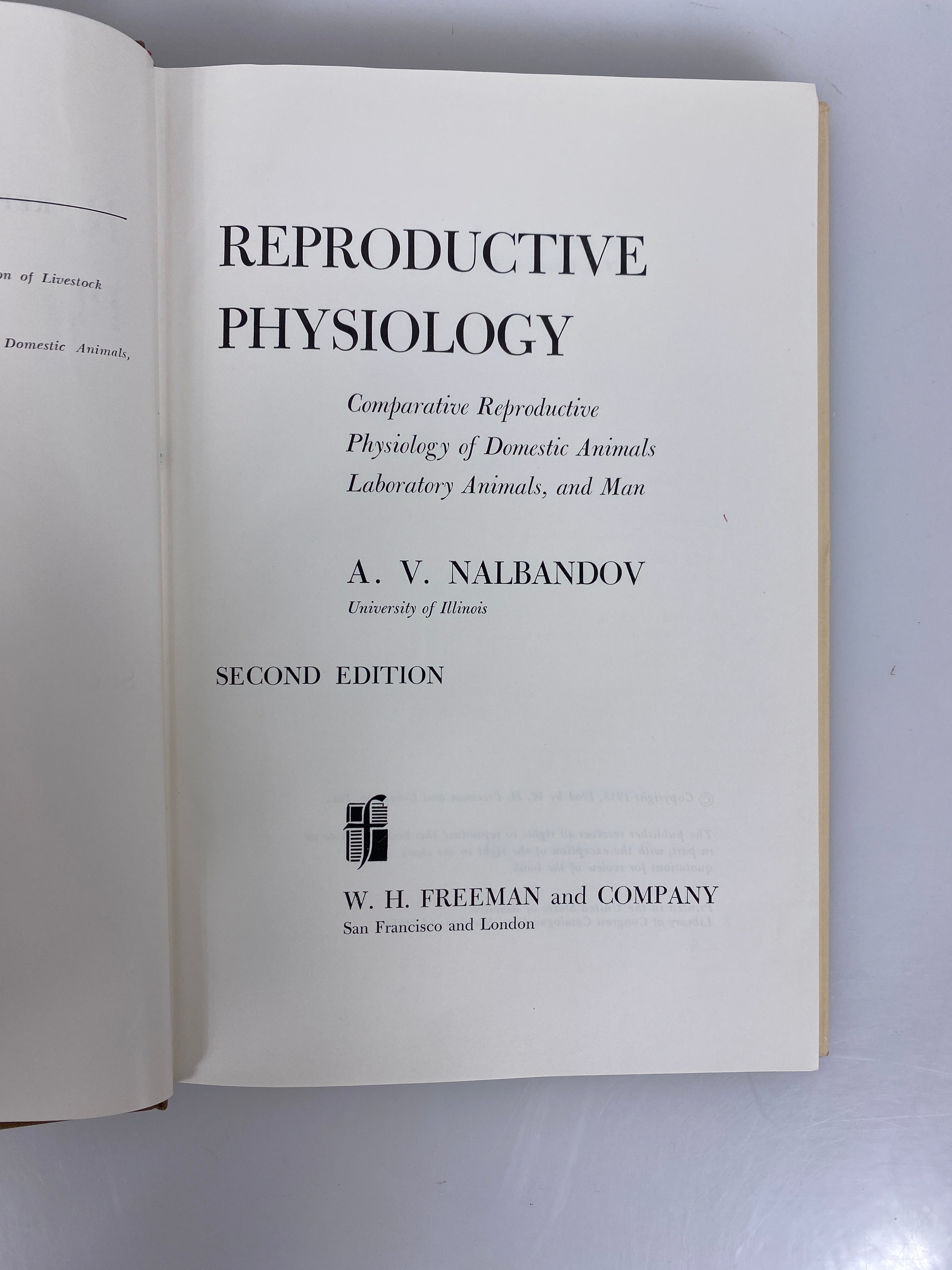 2 Volumes: Reproductive Physiology/The Control of Fertility Vintage HC DJ