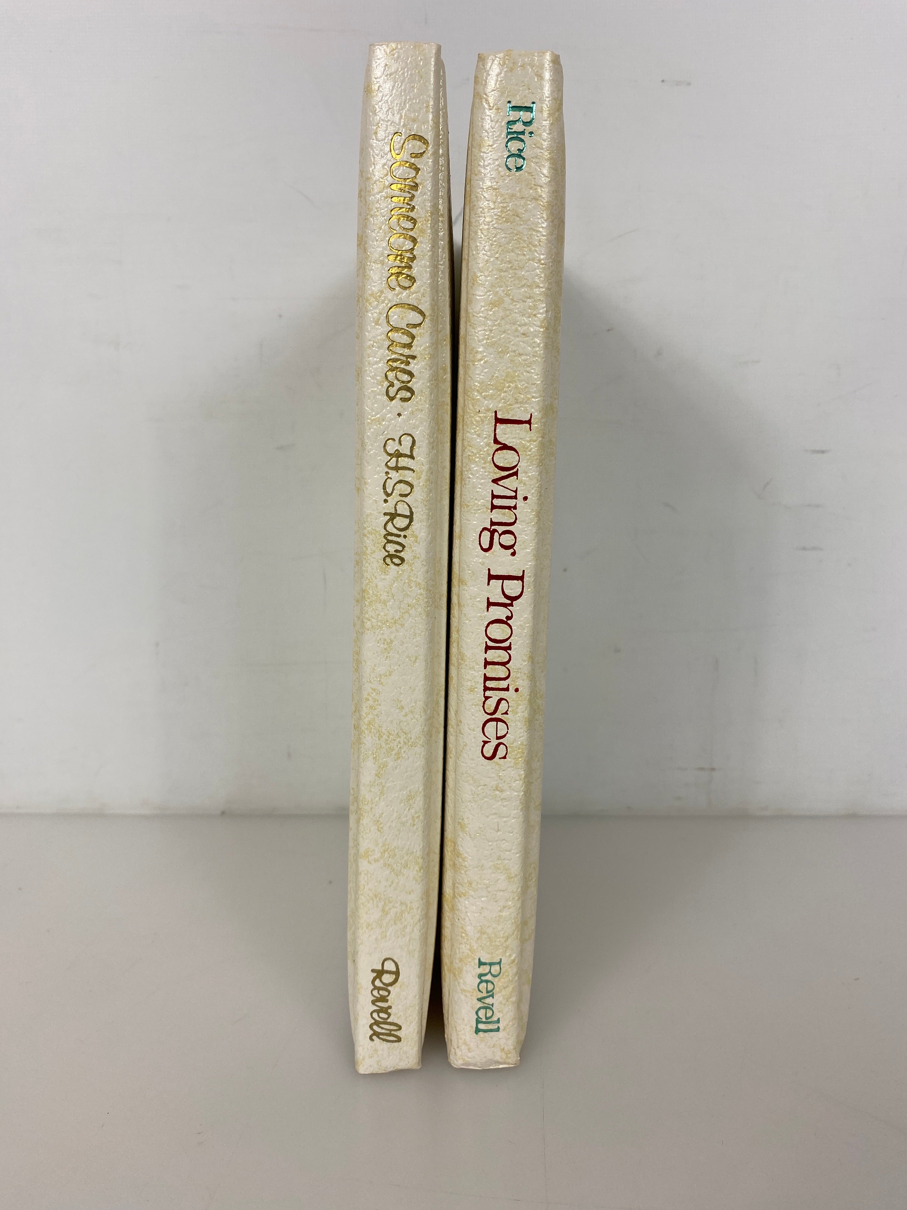 2 Volumes: Someone Cares/Loving Promises Helen Steiner Rice Keepsake Editions