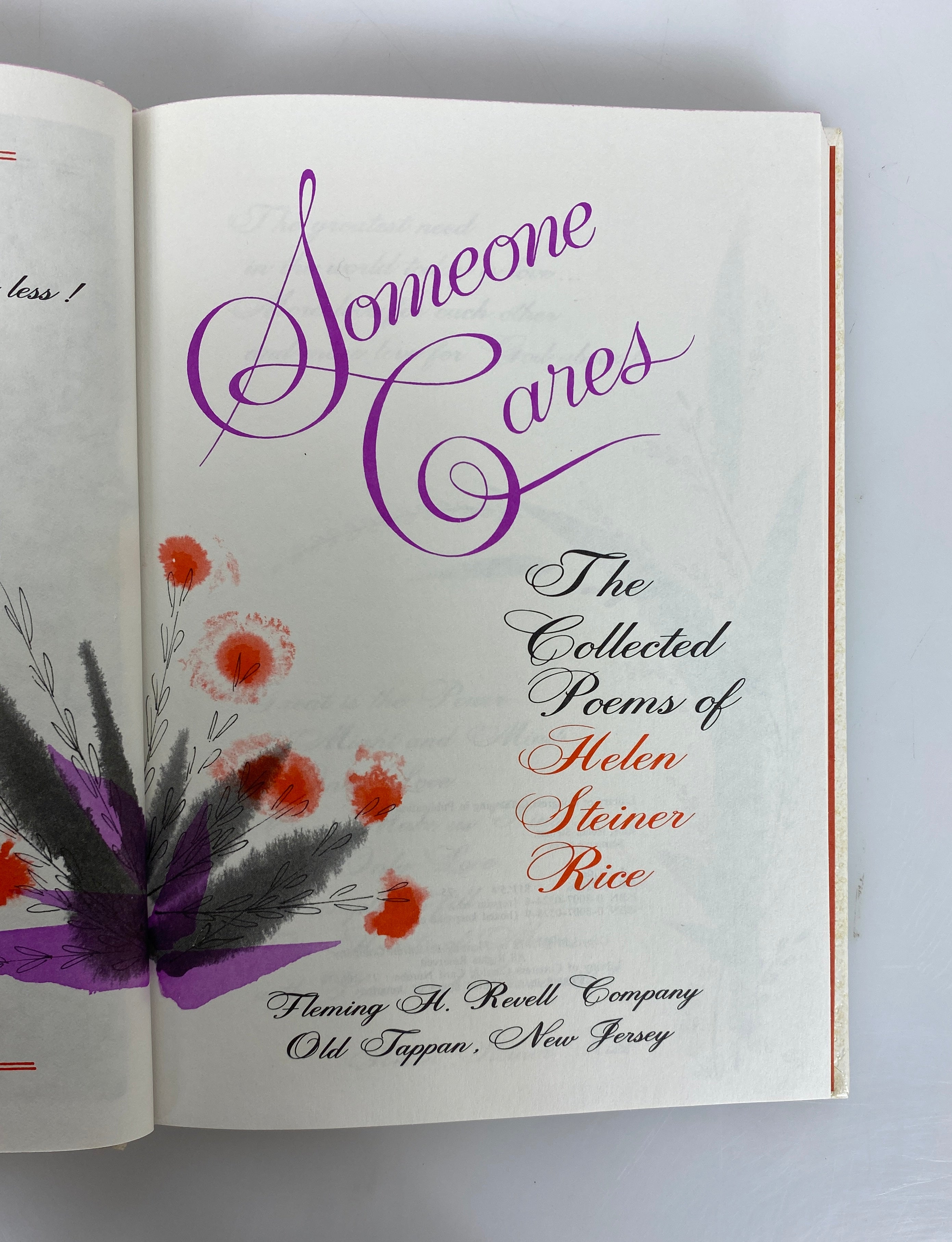 2 Volumes: Someone Cares/Loving Promises Helen Steiner Rice Keepsake Editions