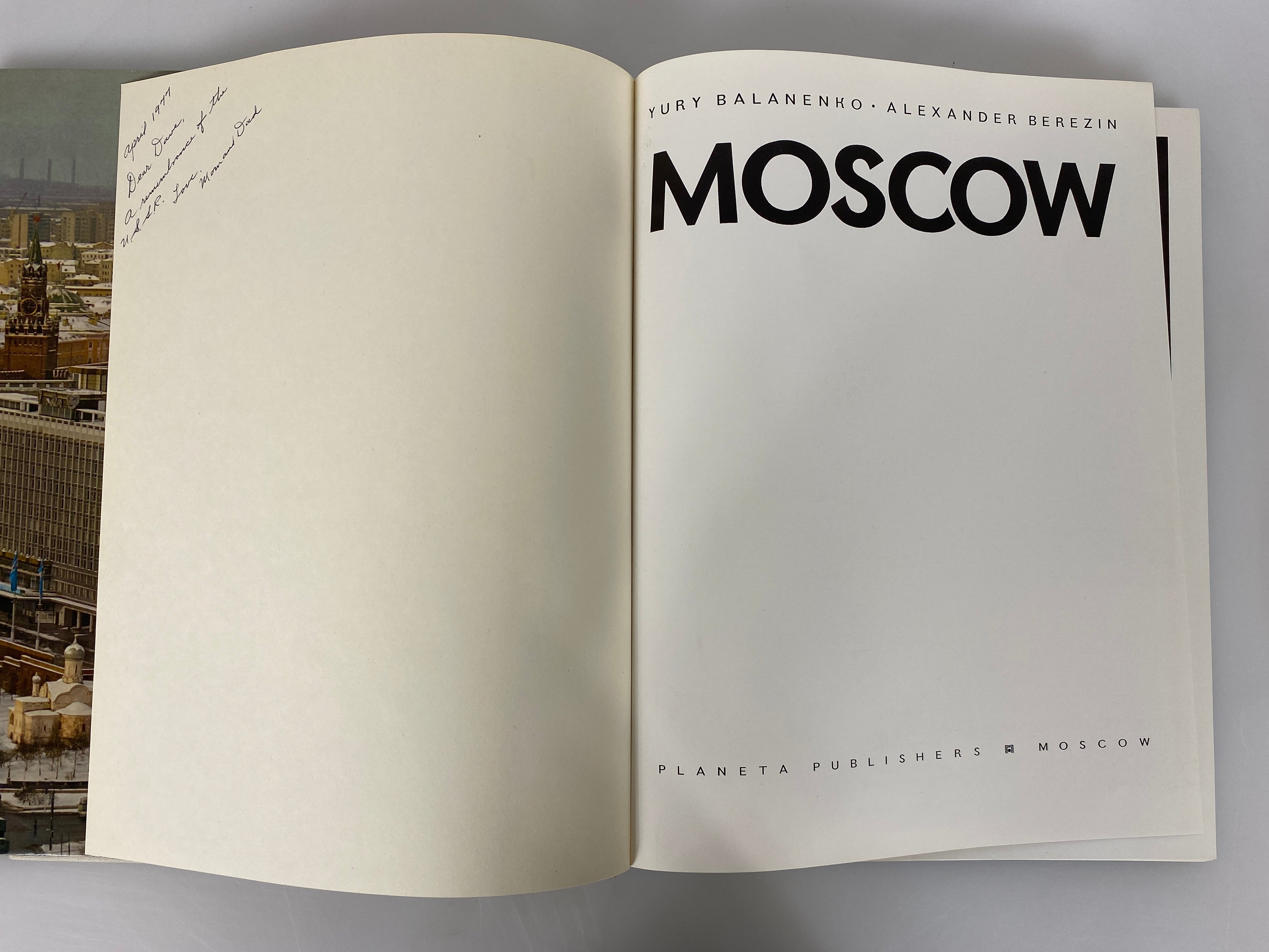 2 Volumes: Splendours of Leningrad (1969)/Moscow (1975) Oversized HC DJ