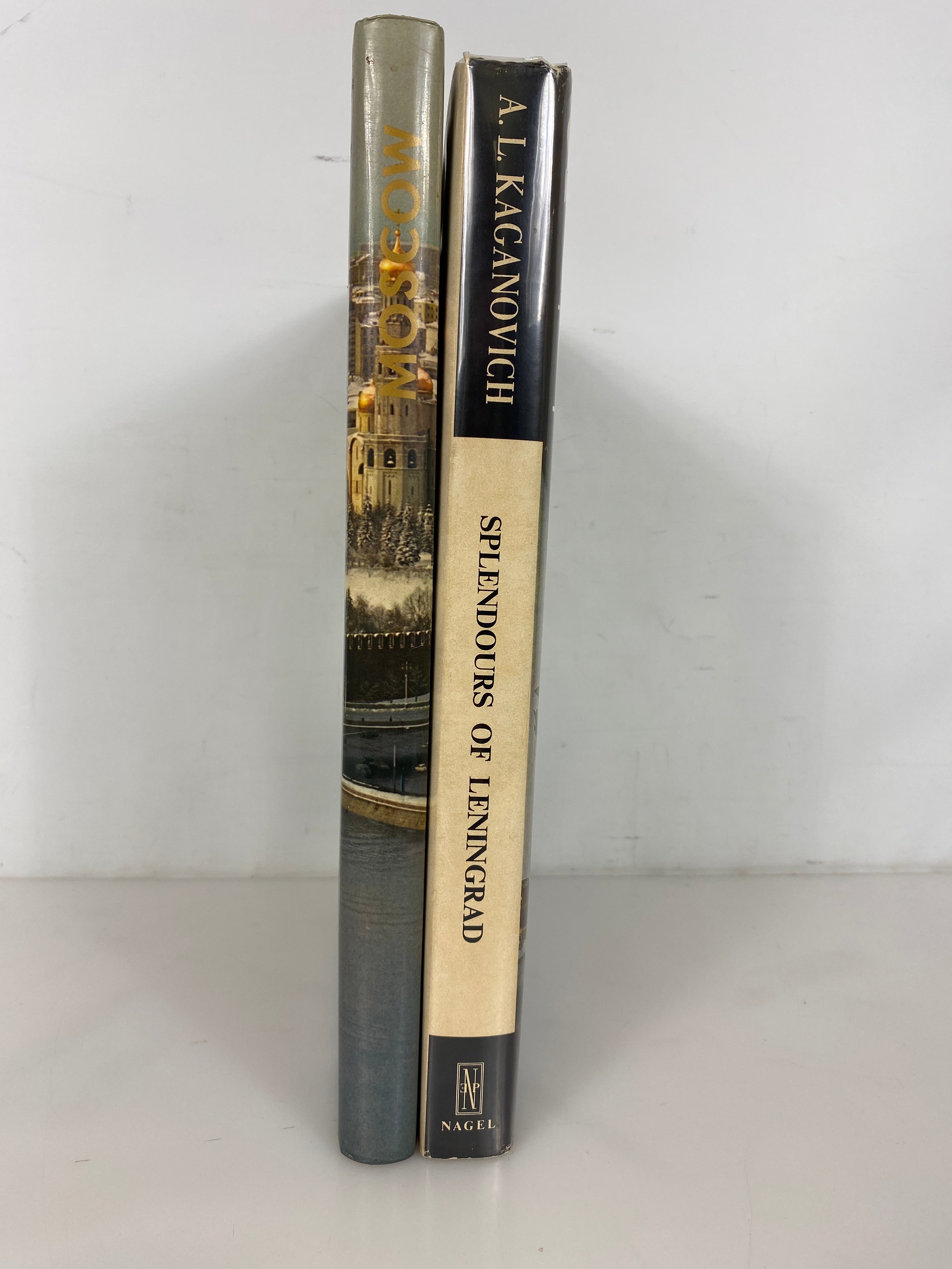 2 Volumes: Splendours of Leningrad (1969)/Moscow (1975) Oversized HC DJ