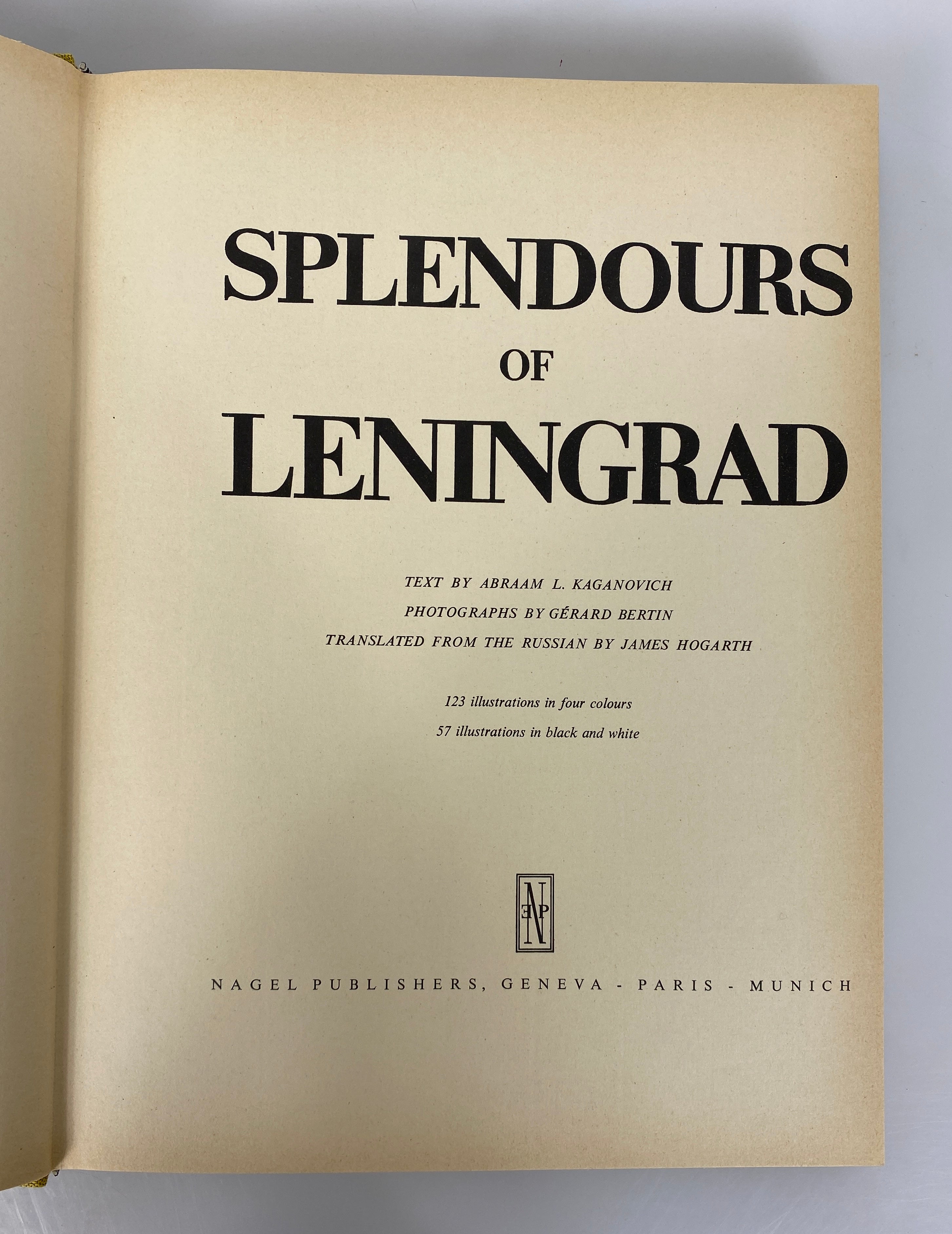 2 Volumes: Splendours of Leningrad (1969)/Moscow (1975) Oversized HC DJ