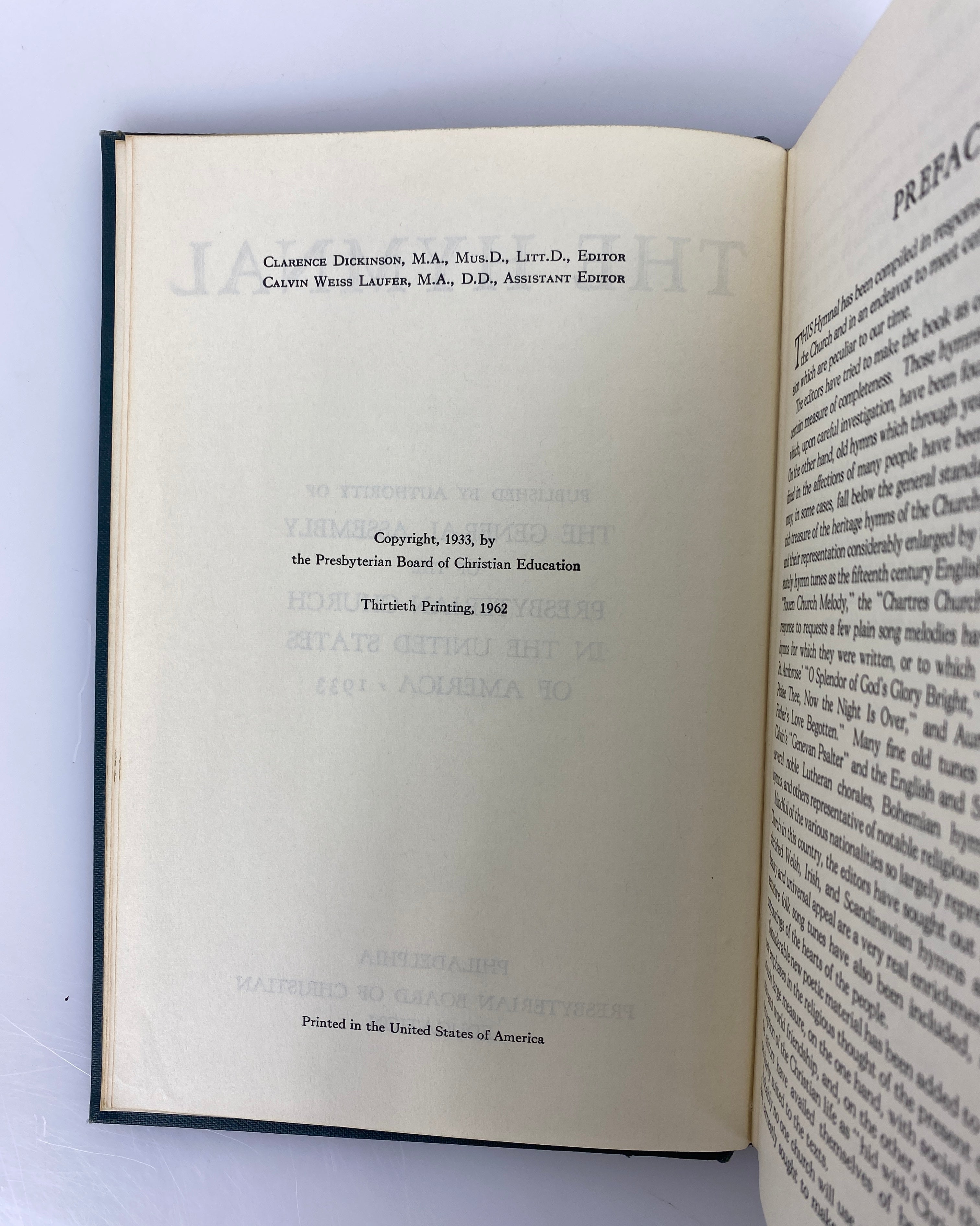 2 Volumes: The New Church Hymnal (1937)/The Hymnal (1962) HC