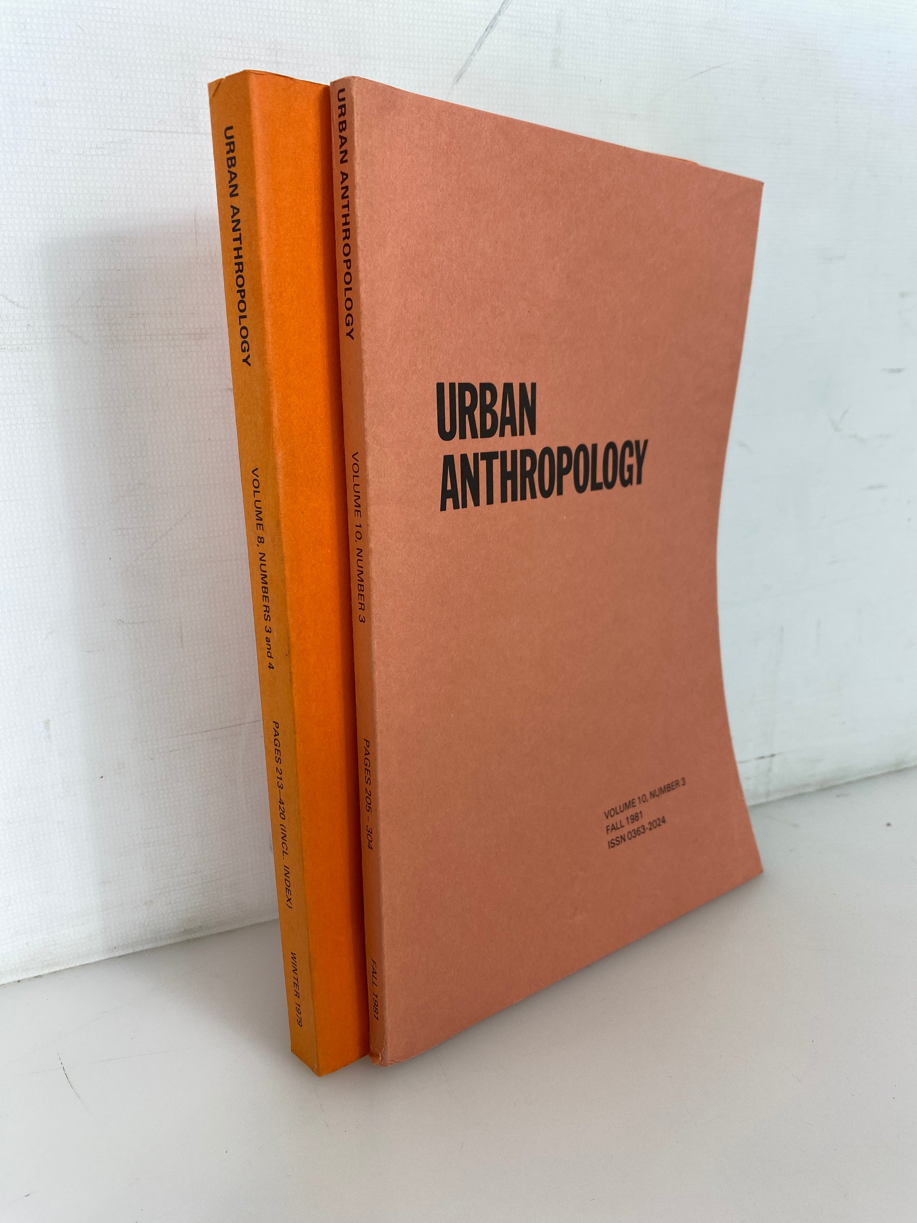 2 Volumes: Urban Anthropology Vol 8 & 10 1979-1981 SC Journals