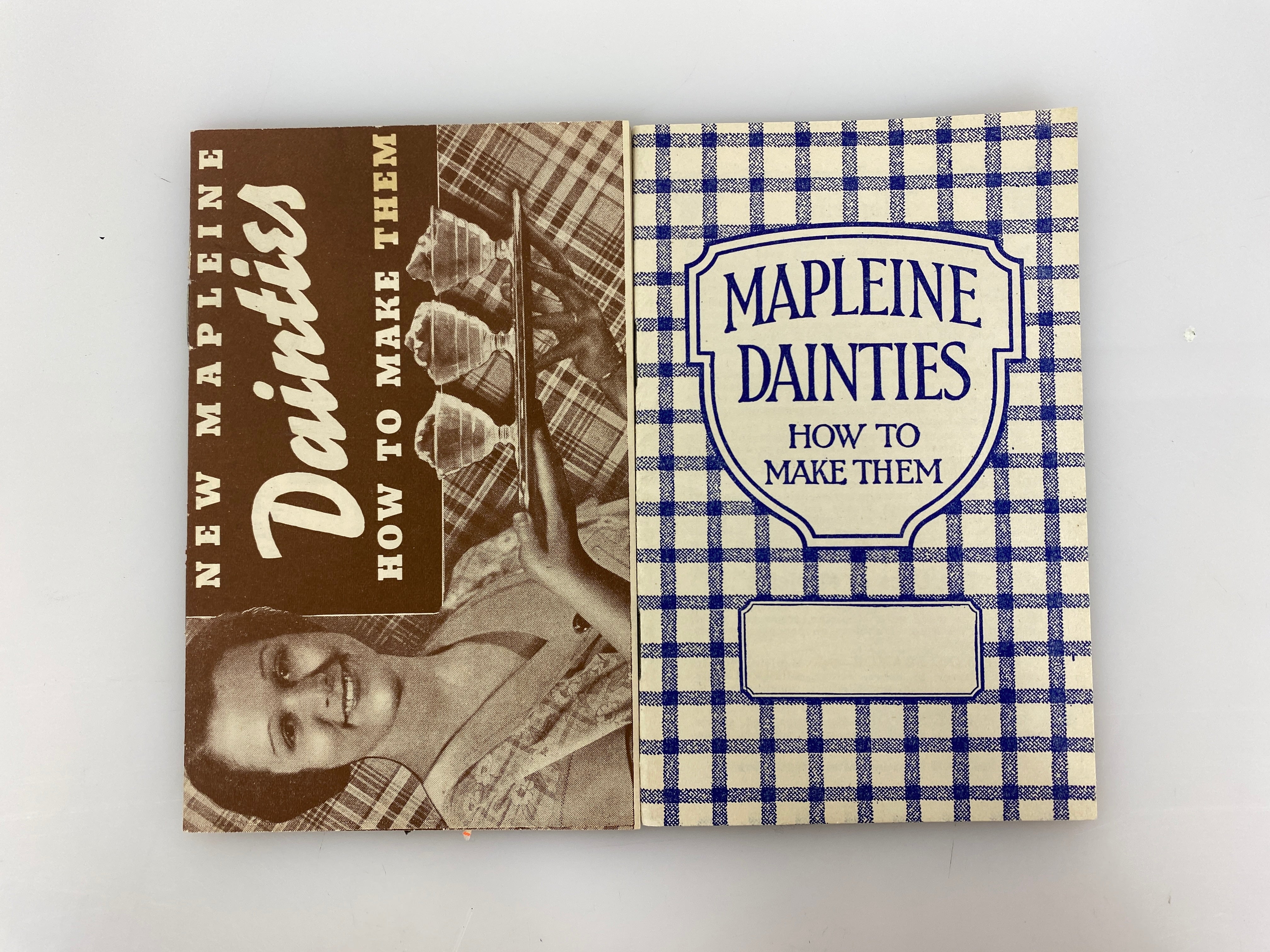 2 Vtg Crescent Mapleine Recipe Booklets- Mapleine Dainties & How to Make Them