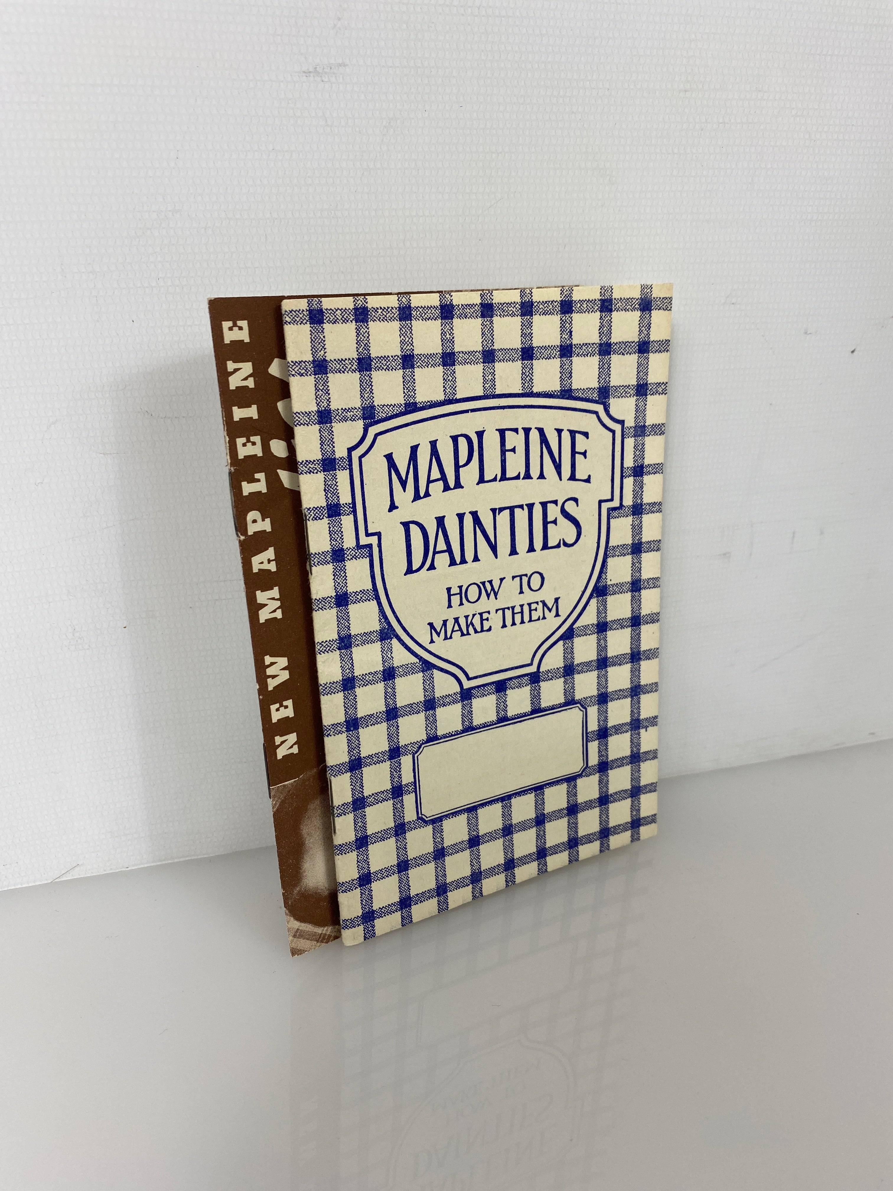 2 Vtg Crescent Mapleine Recipe Booklets- Mapleine Dainties & How to Make Them