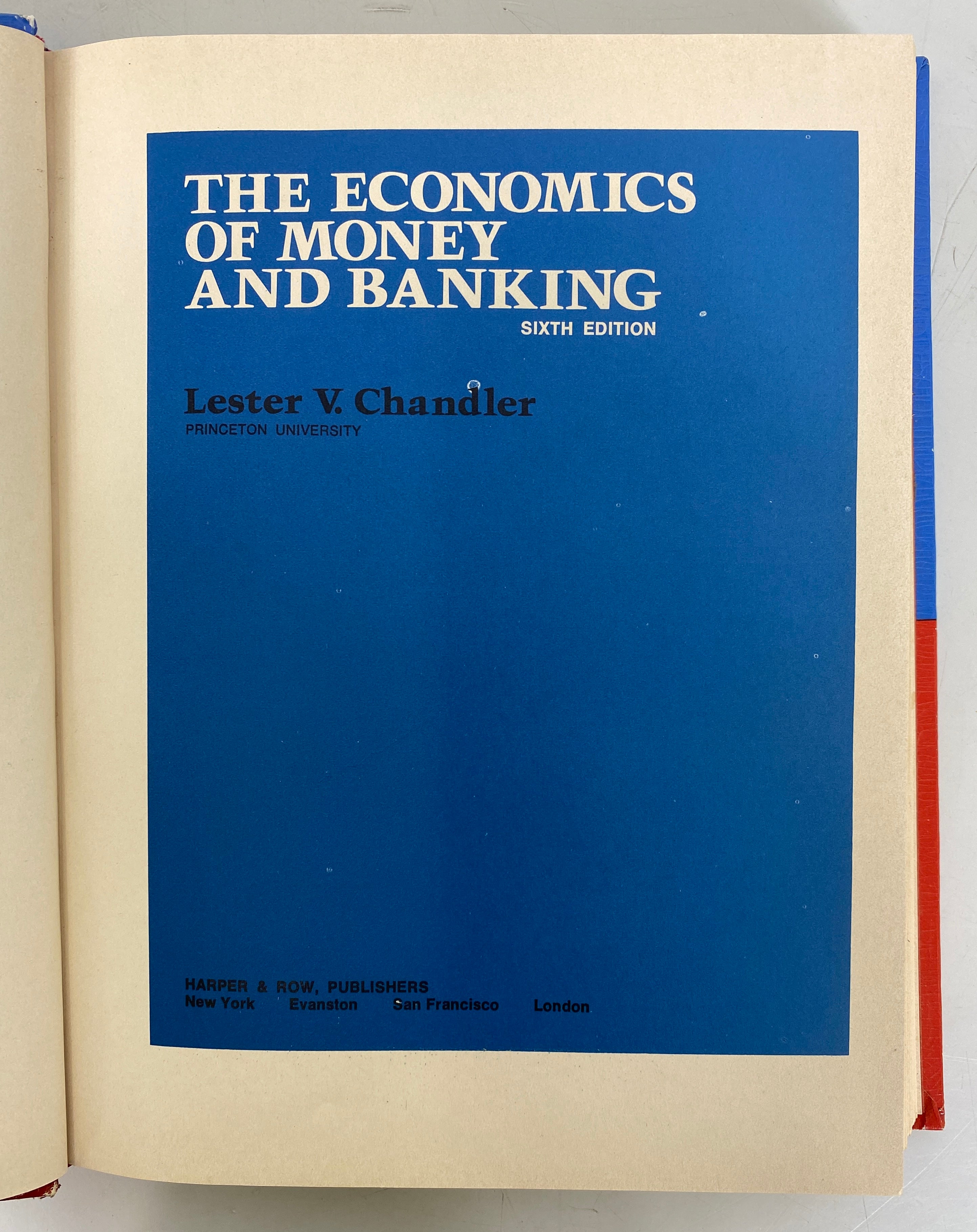 2 Vtg Economic Texts: Financial Accounting/Economics of Money & Banking HC