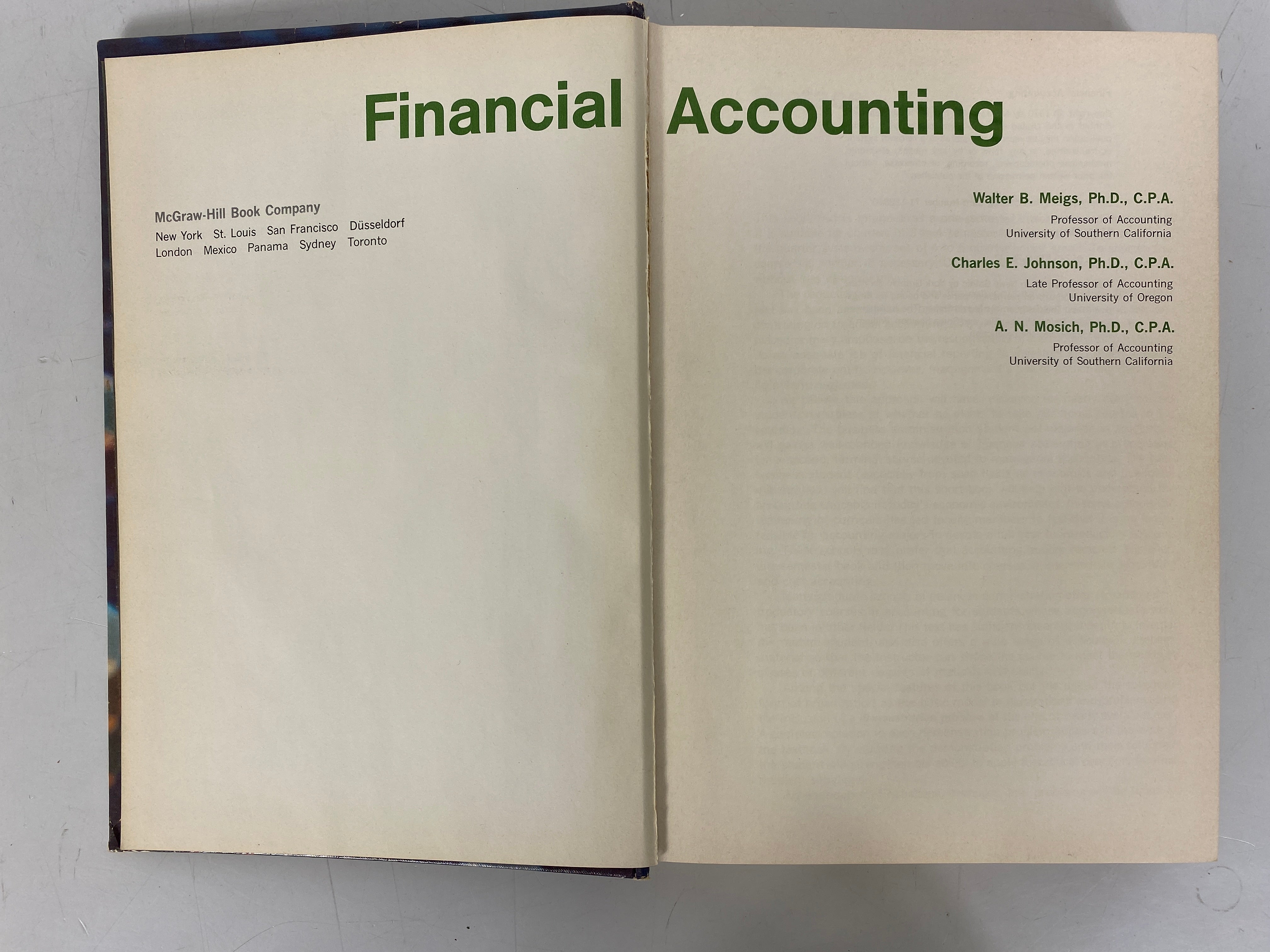 2 Vtg Economic Texts: Financial Accounting/Economics of Money & Banking HC