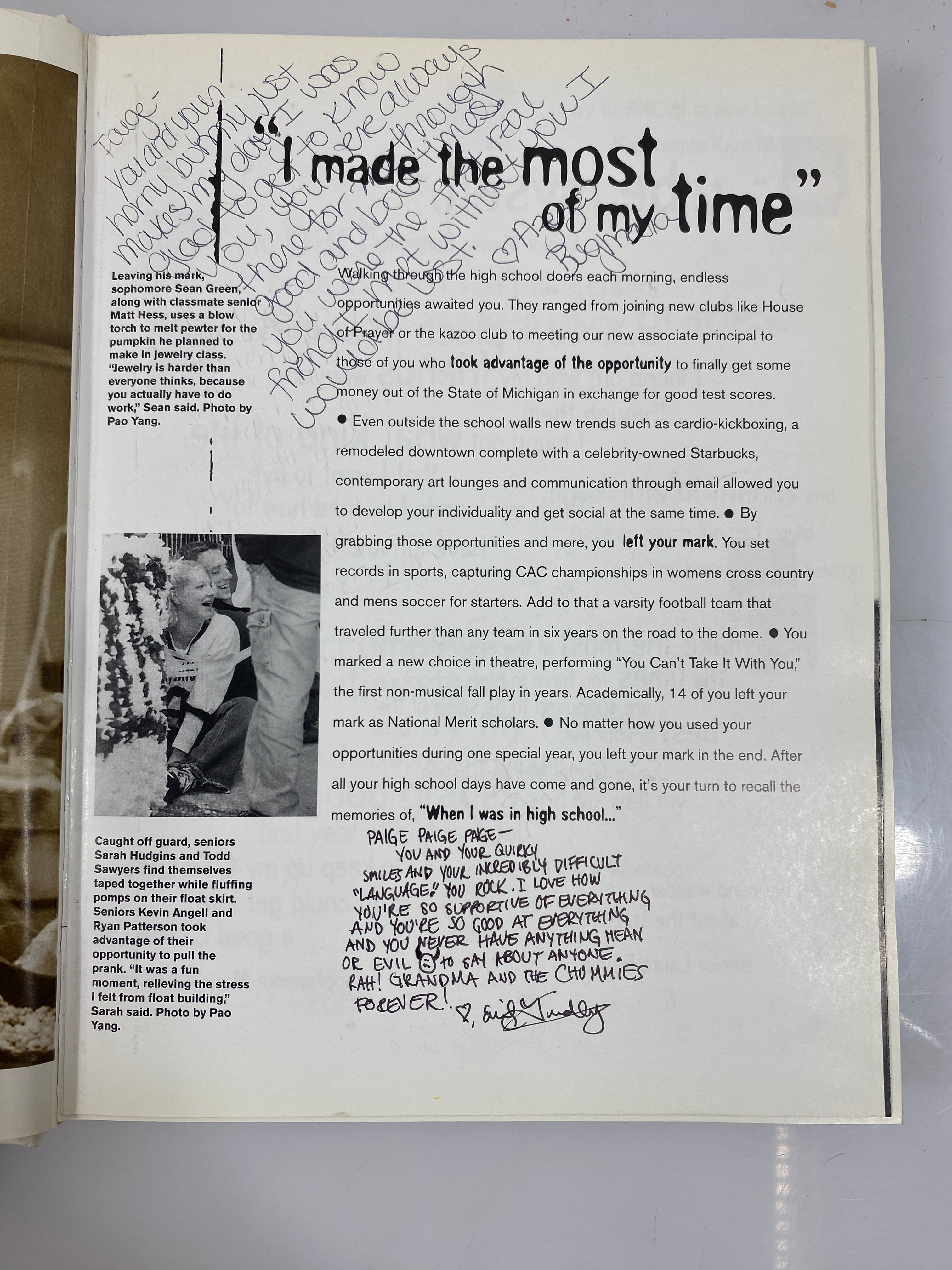 2000 "Ceniad" East Lansing High School Yearbook HC