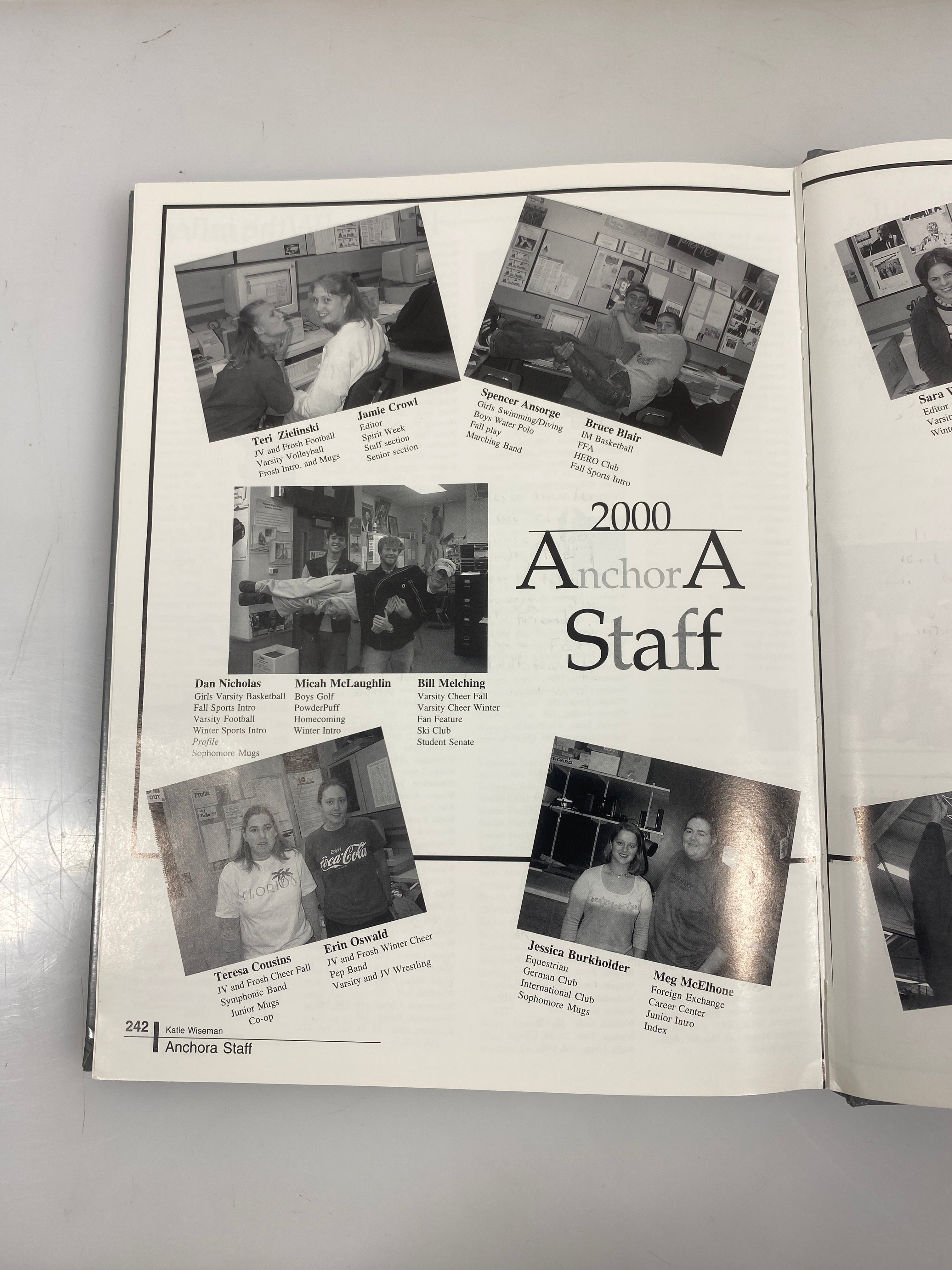 2000 Mason High School Yearbook "Anchora" Mason Michigan HC