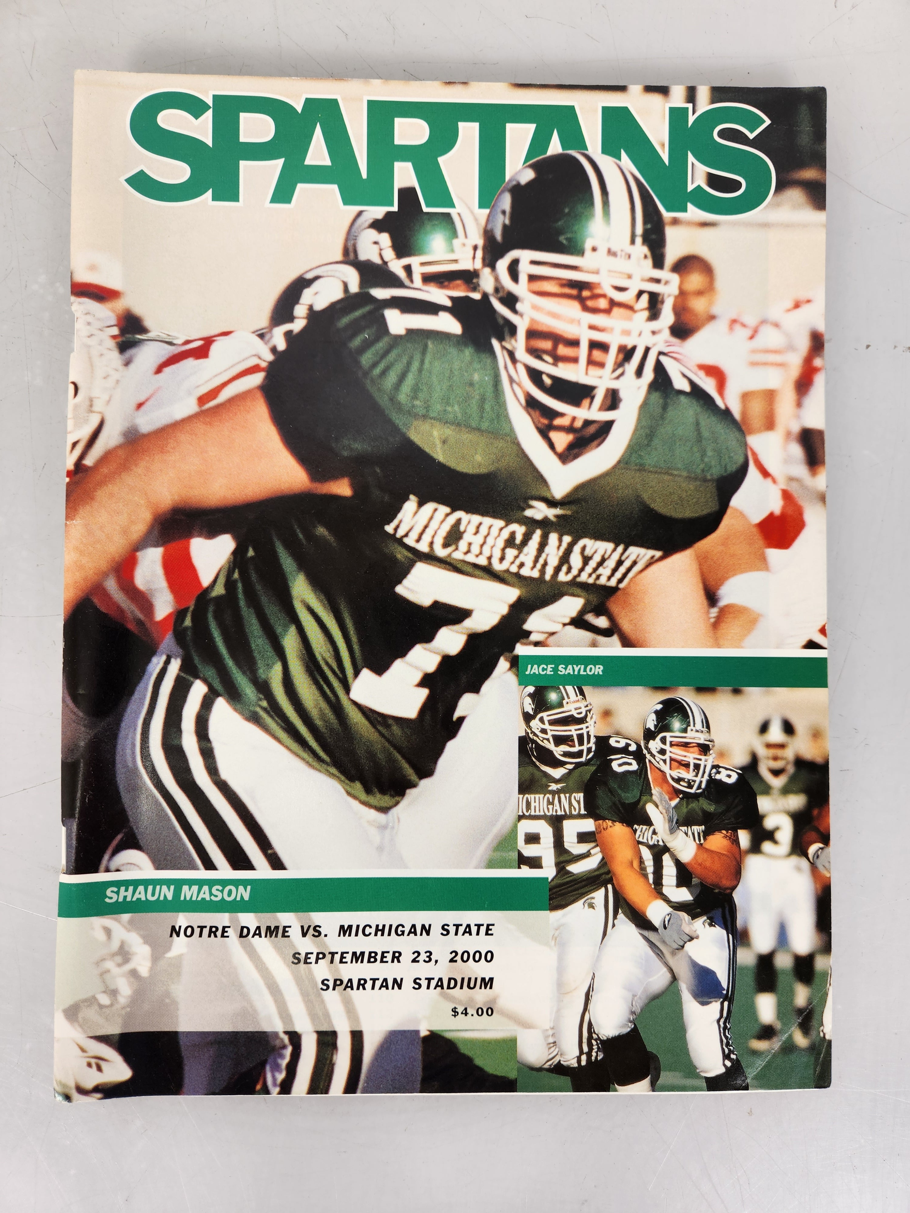 2000 Michigan State vs Notre Dame Football Program