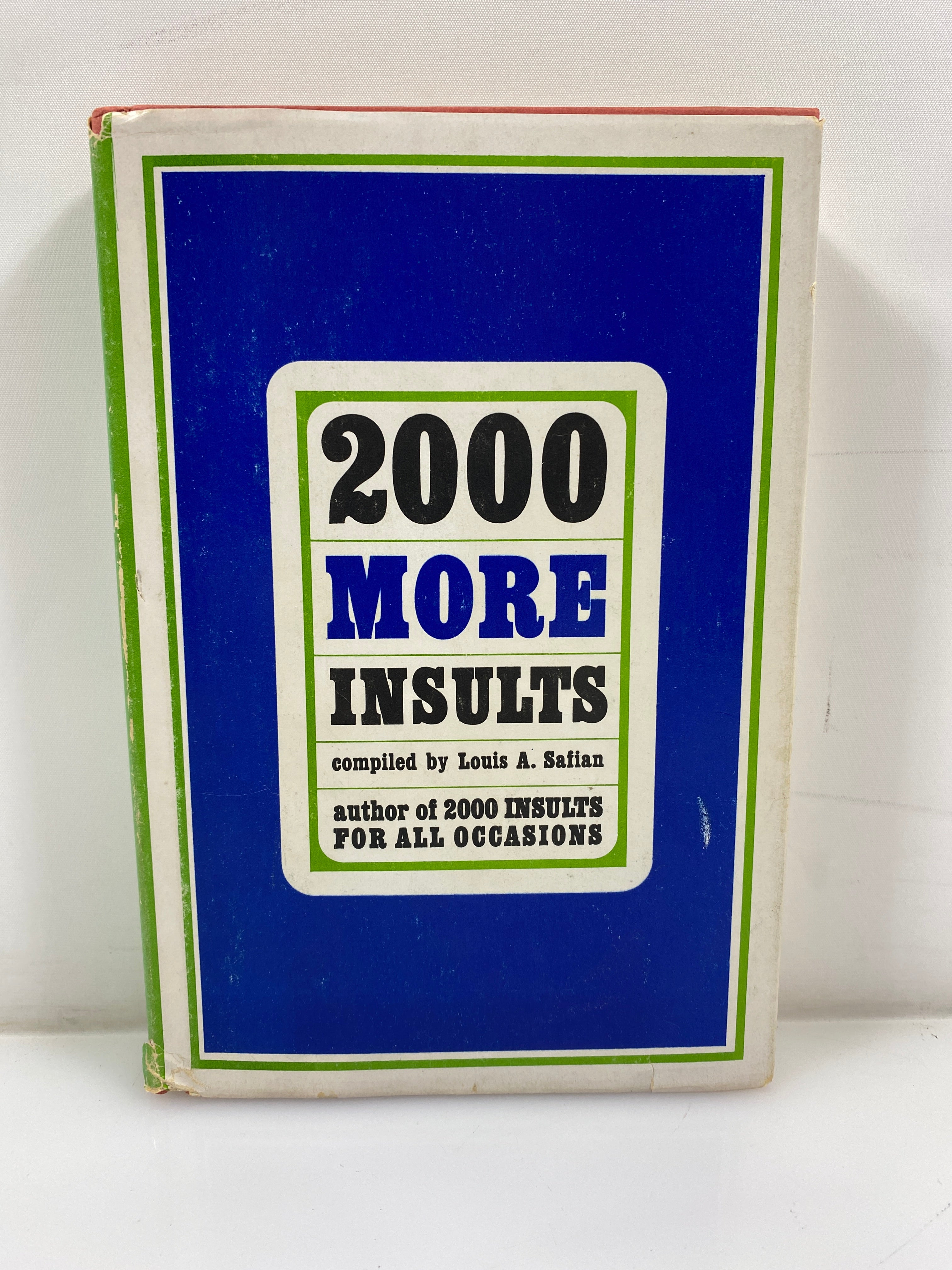 2000 More Insults Louis Safian Castle Books 1967 HCDJ