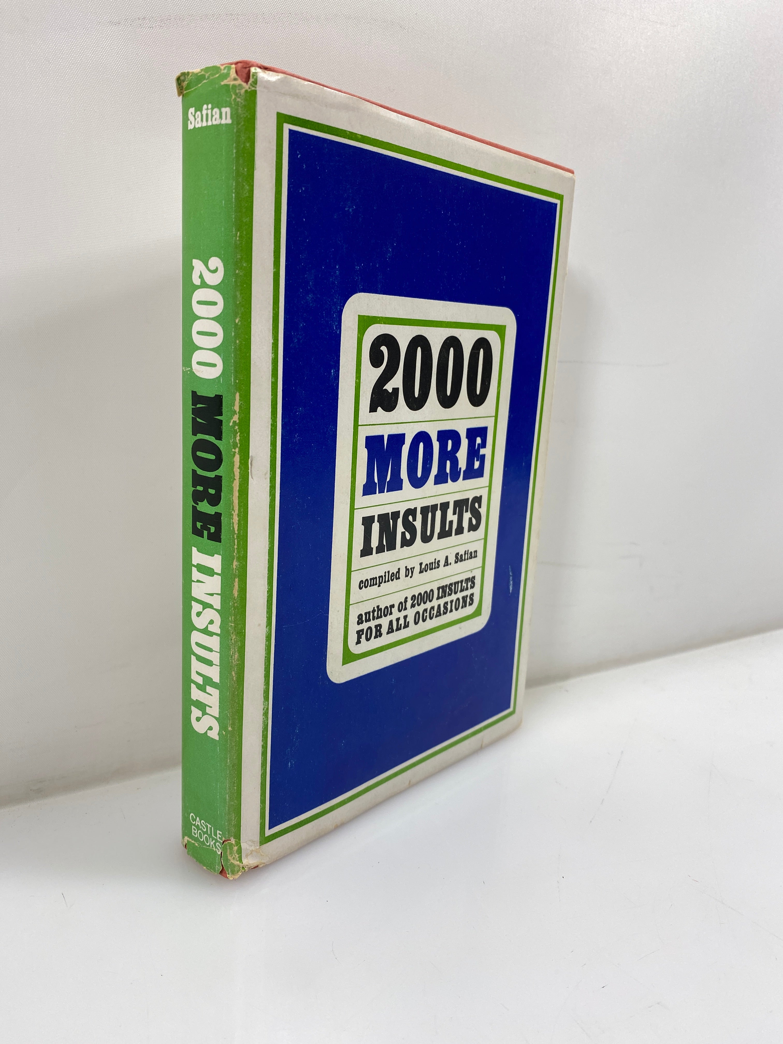 2000 More Insults Louis Safian Castle Books 1967 HCDJ