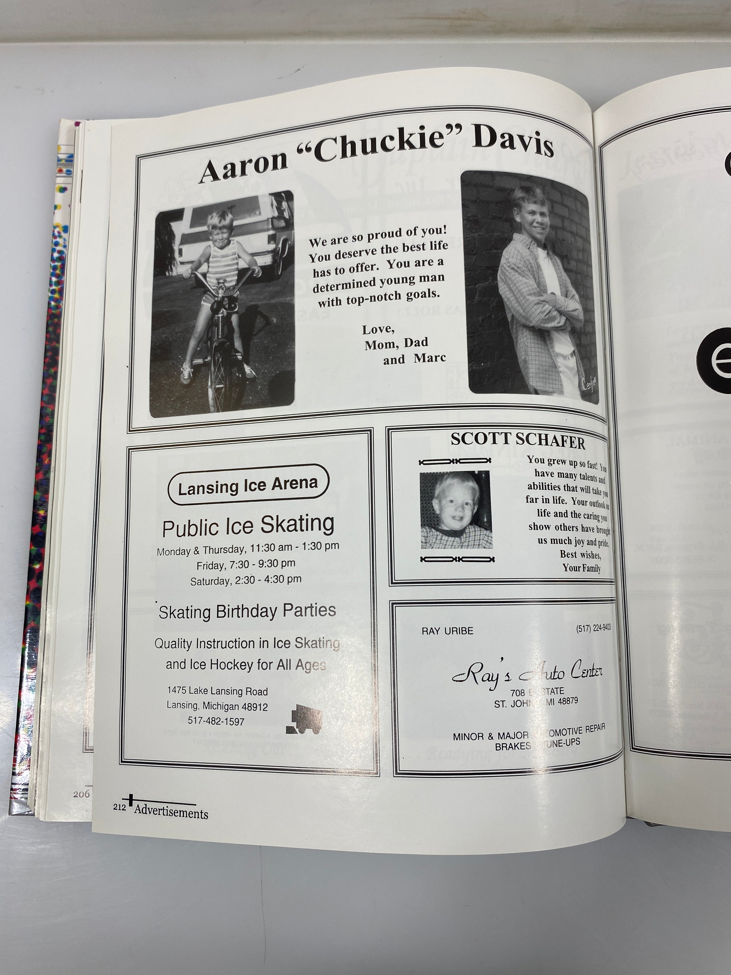 2000 St. Johns High School Yearbook "Wings" St. Johns Michigan HC