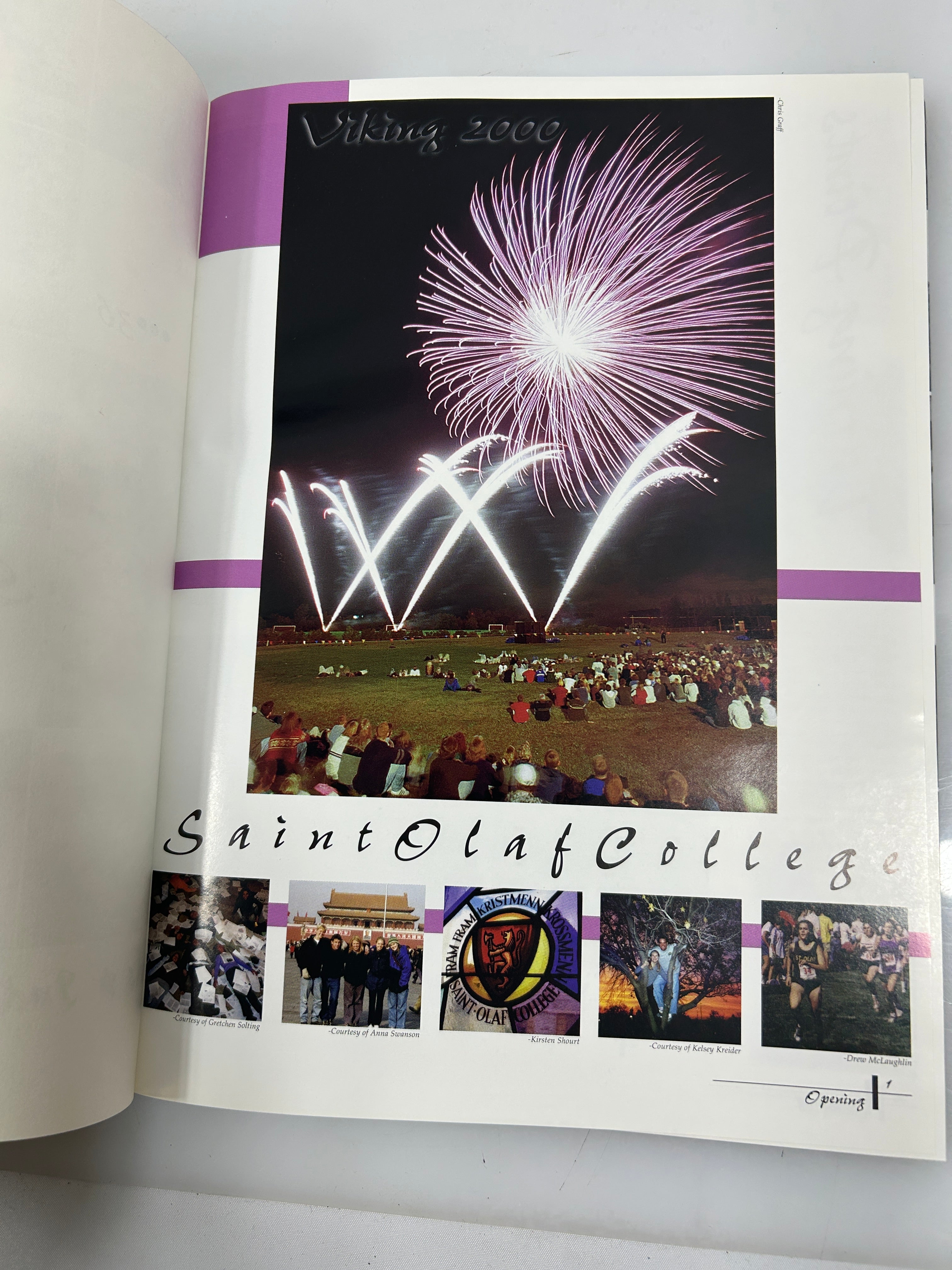 2000 St. Olaf College "Viking" Yearbook Northfield Minnesota HC