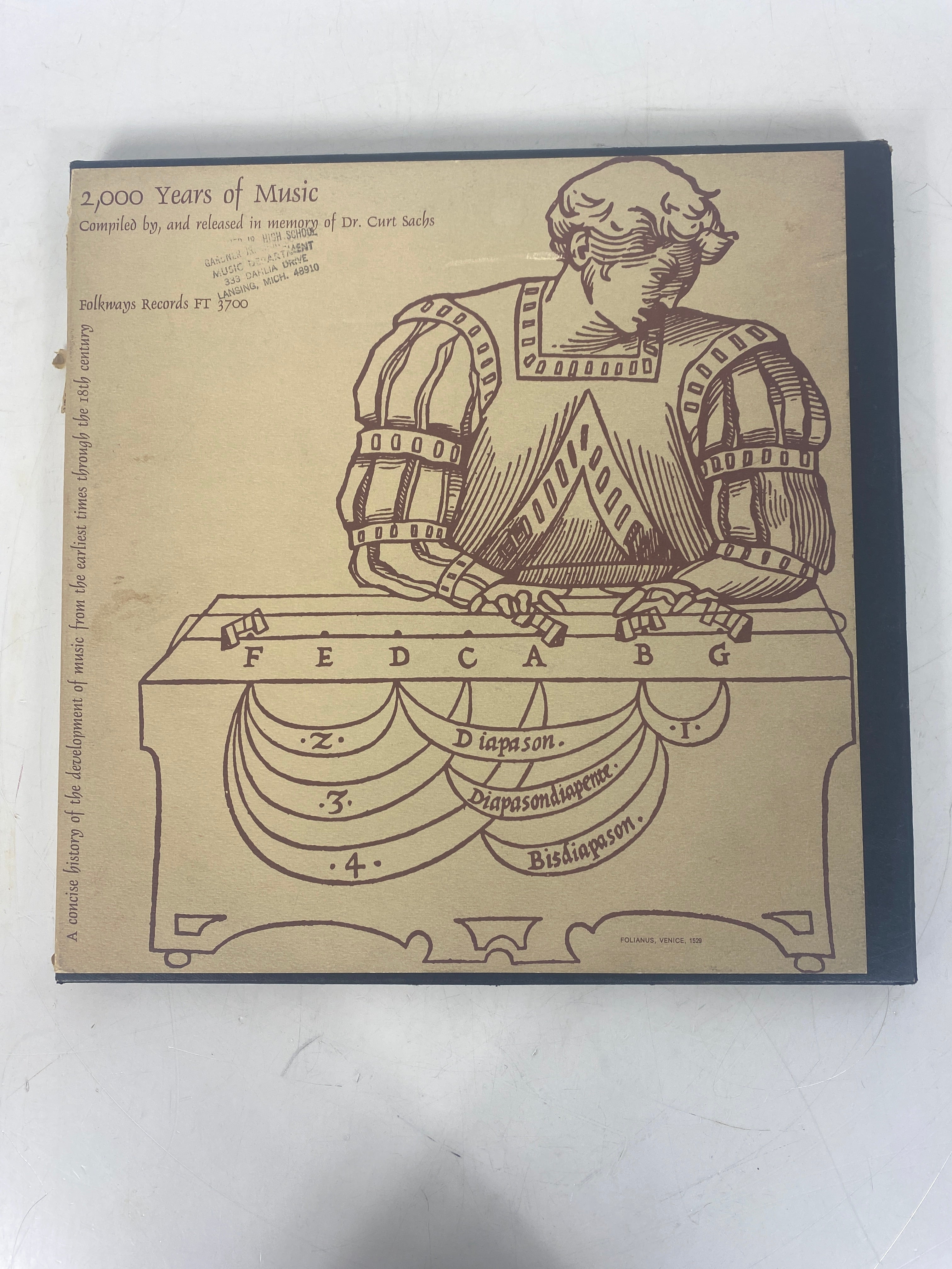 2000 Years of Music Dr. Curt Sachs Vinyl Record Set