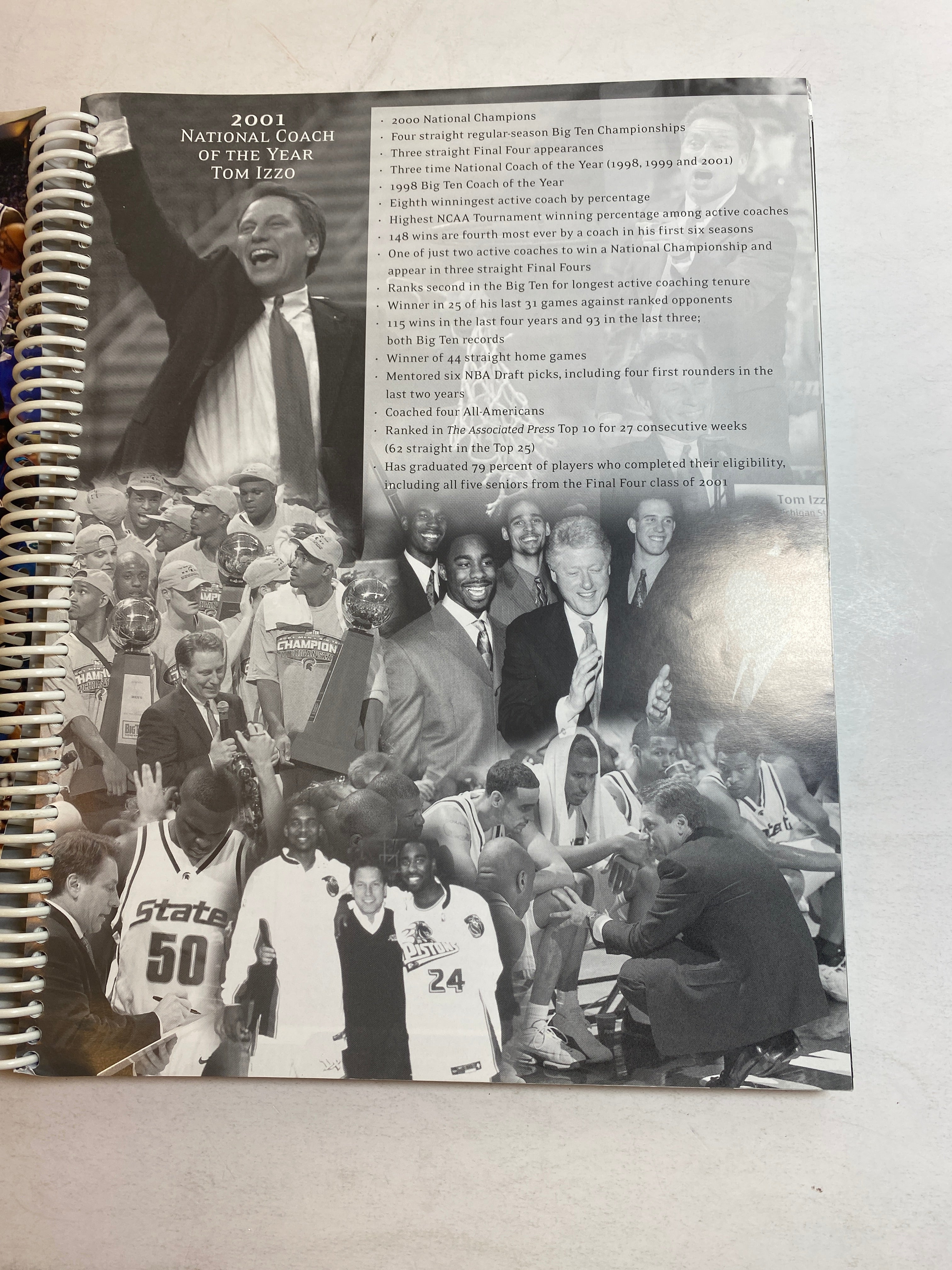 2001-2002 MSU Michigan State Basketball Media Guide