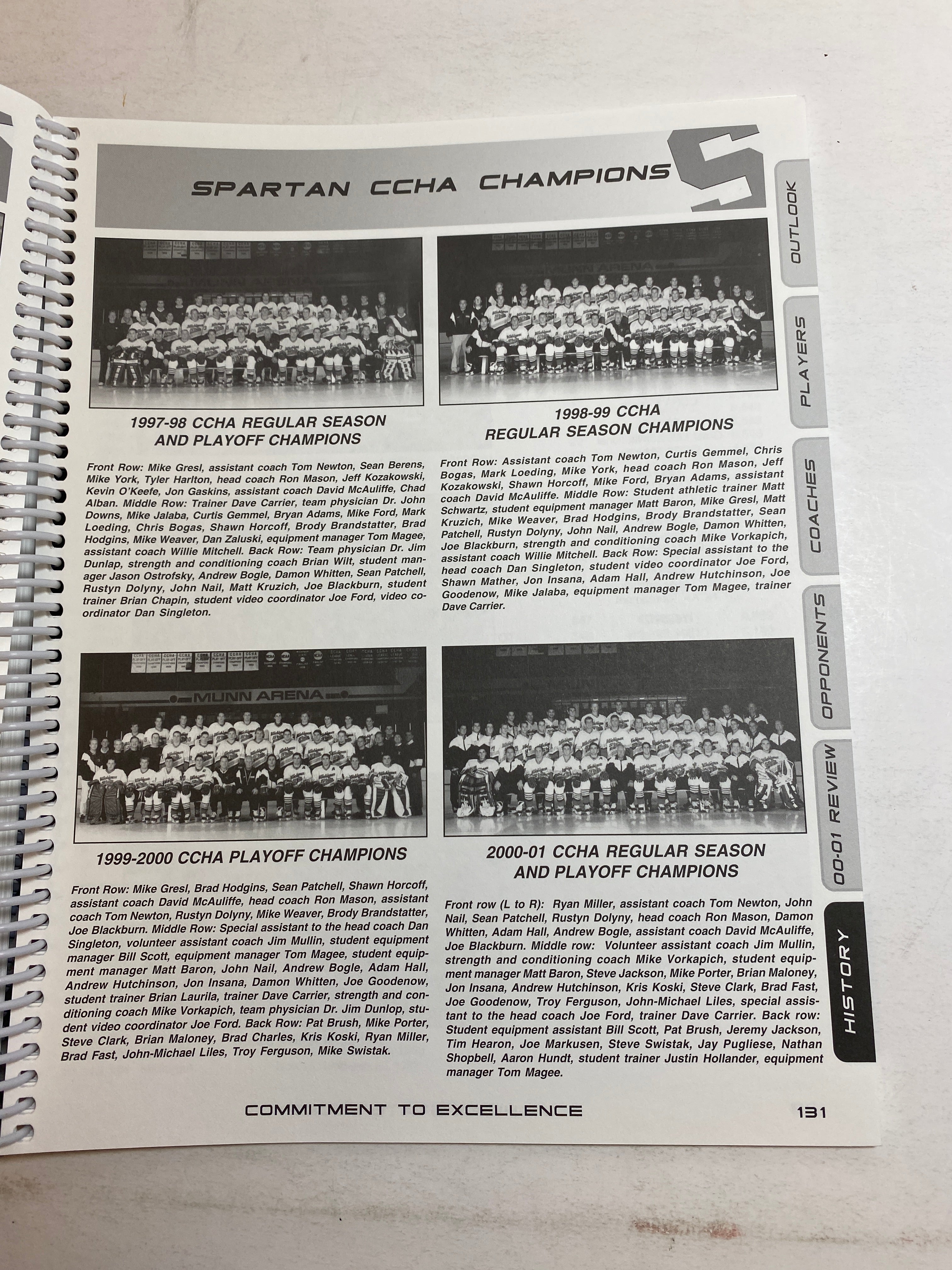 2001-2002 MSU Michigan State Hockey Media Guide