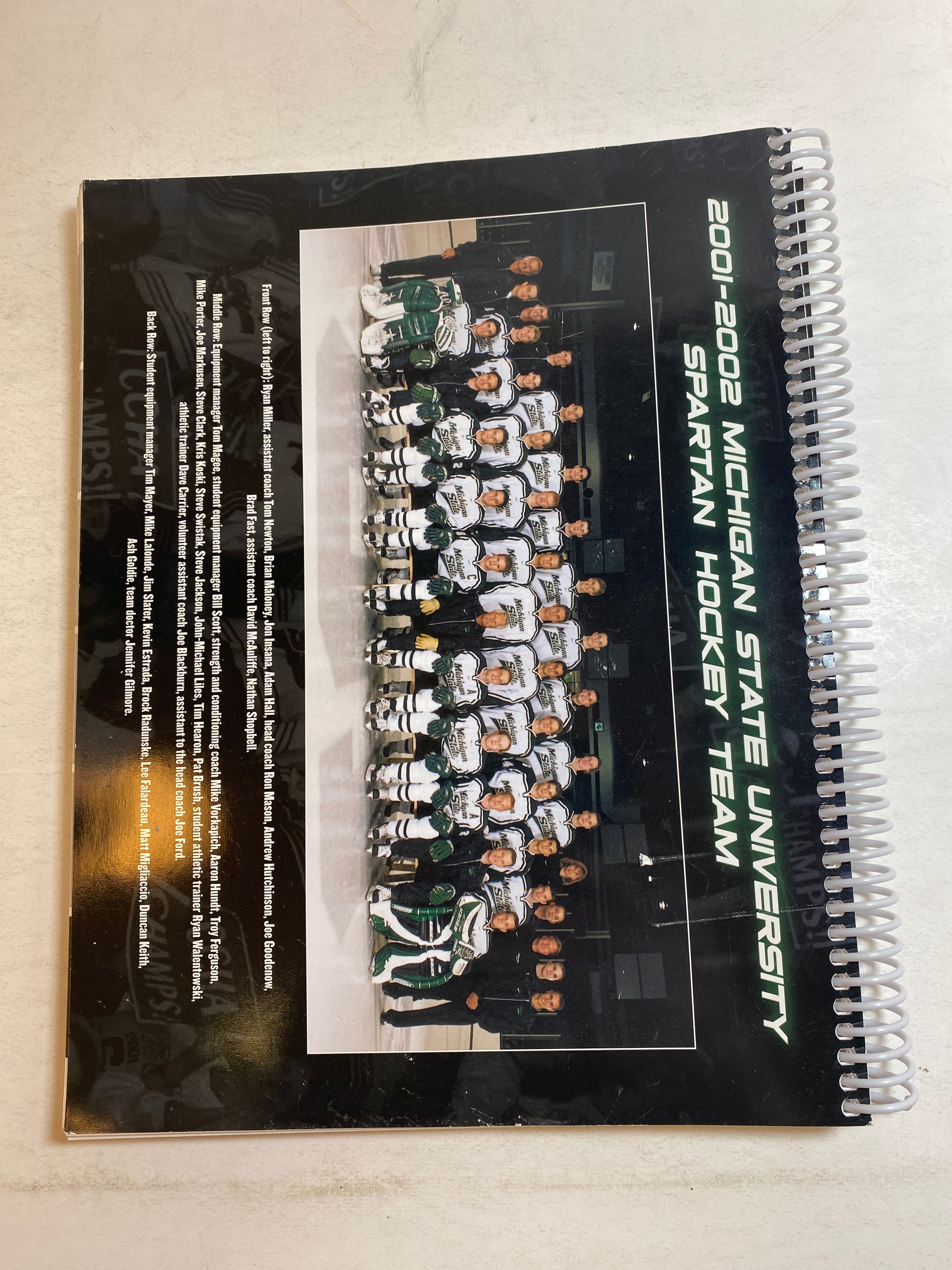 2001-2002 MSU Michigan State Hockey Media Guide