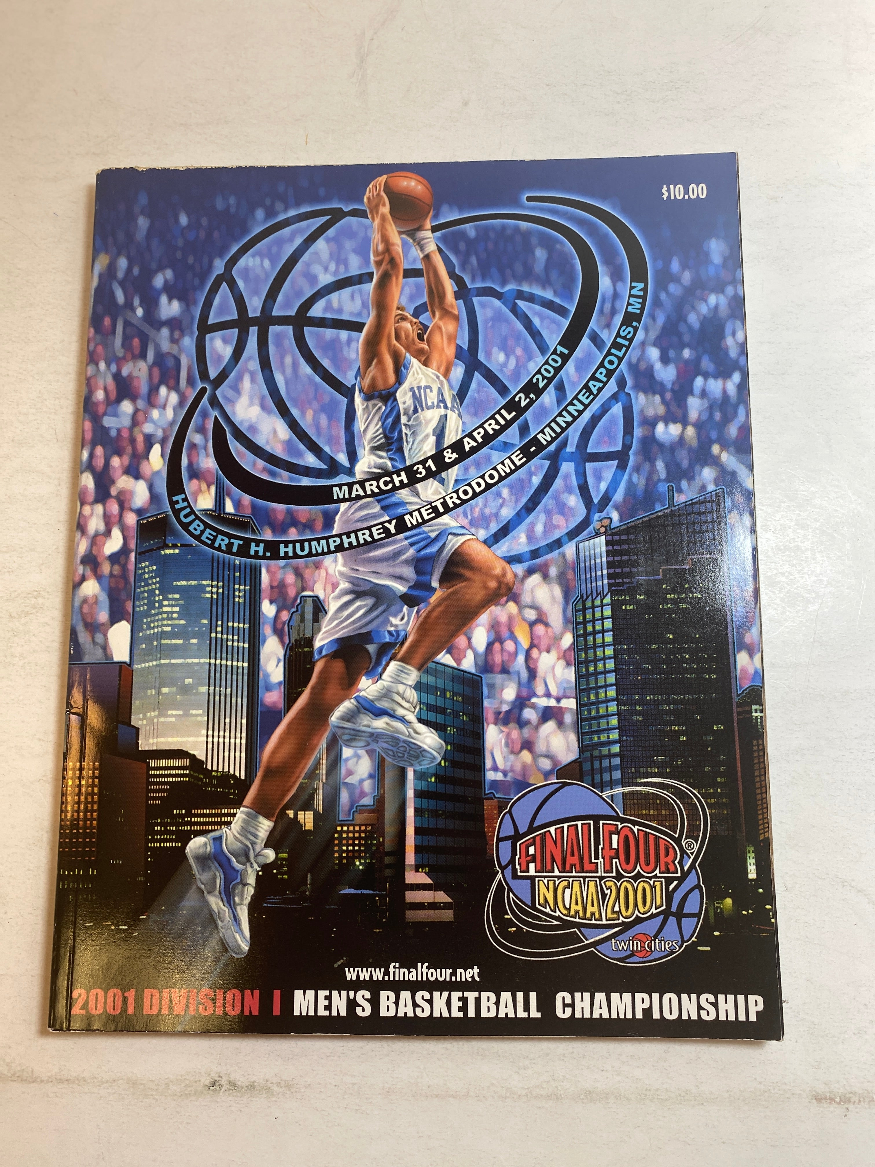 2001 Minneapolis Final Four Program MSU Basketball