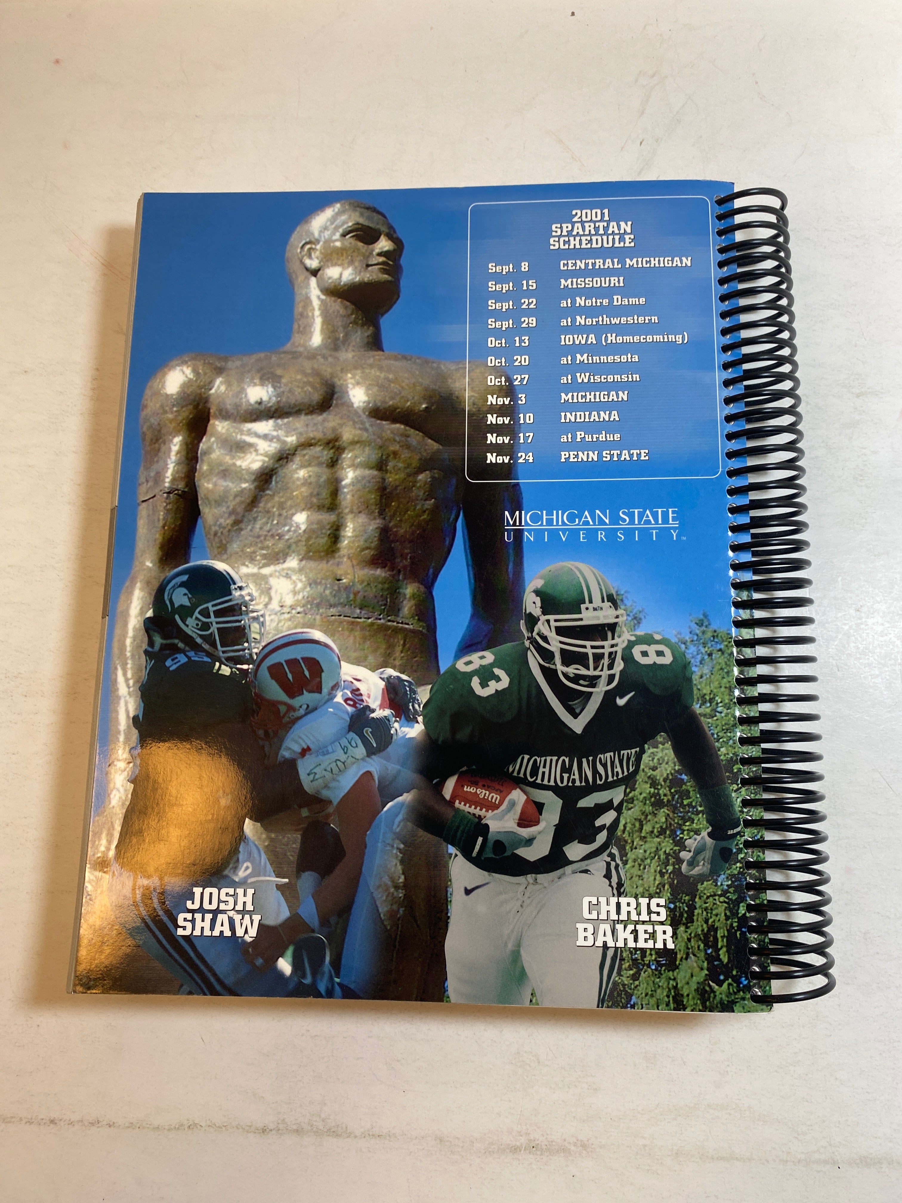 2001 MSU Michigan State Football Media Guide